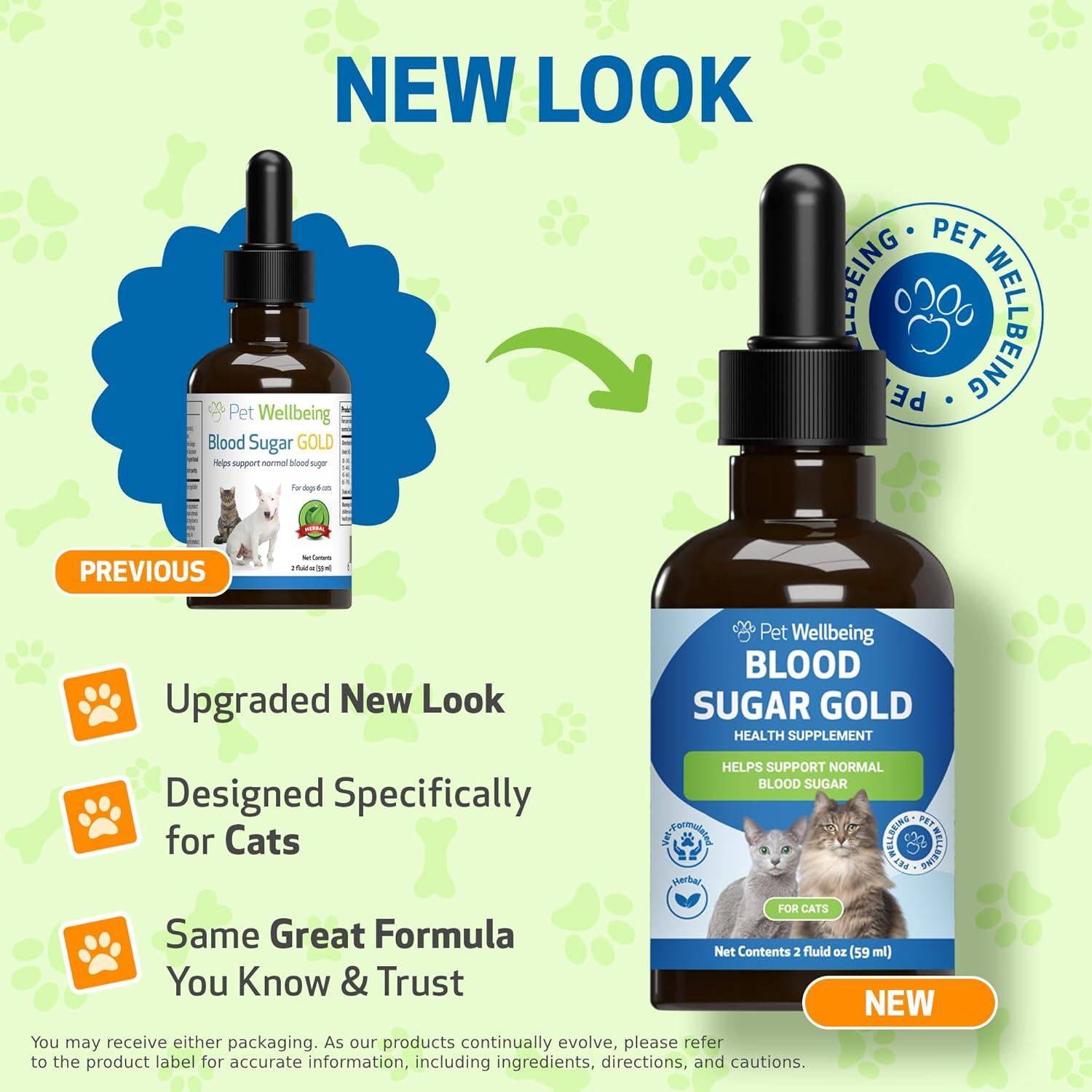Suplemento Líquido para Gatos Pet Wellbeing Blood Sugar Gold 59ml