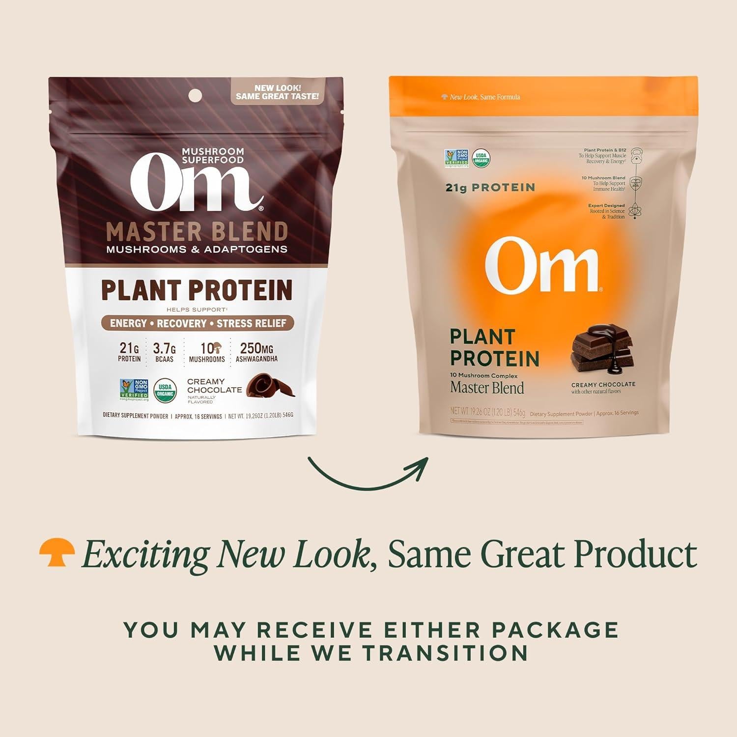 Proteína Vegana OM Mushroom Superfood Chocolate 0.54 kg