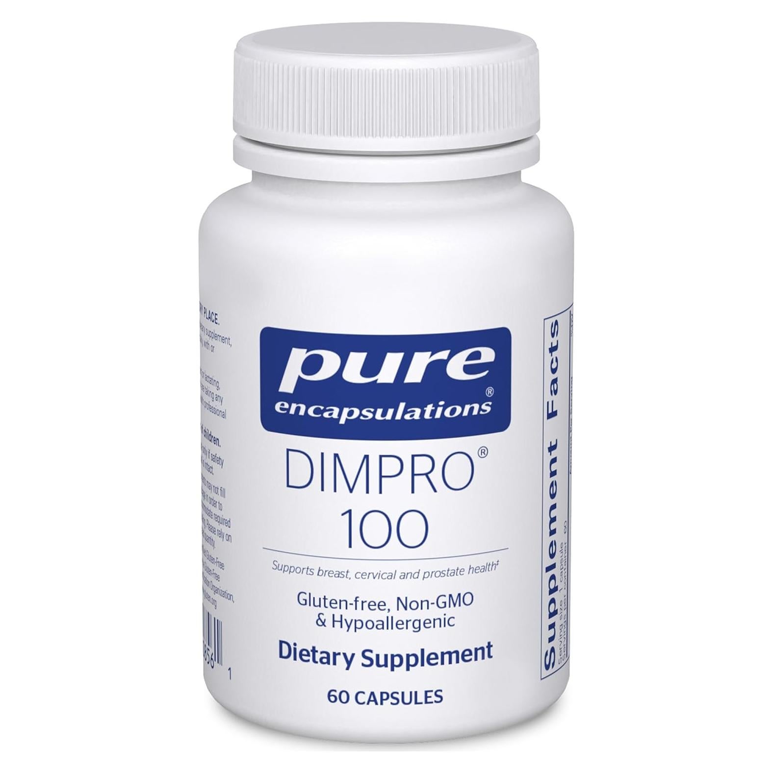 Suplemento Diindolilmetano Pure Encapsulations 60 Cápsulas