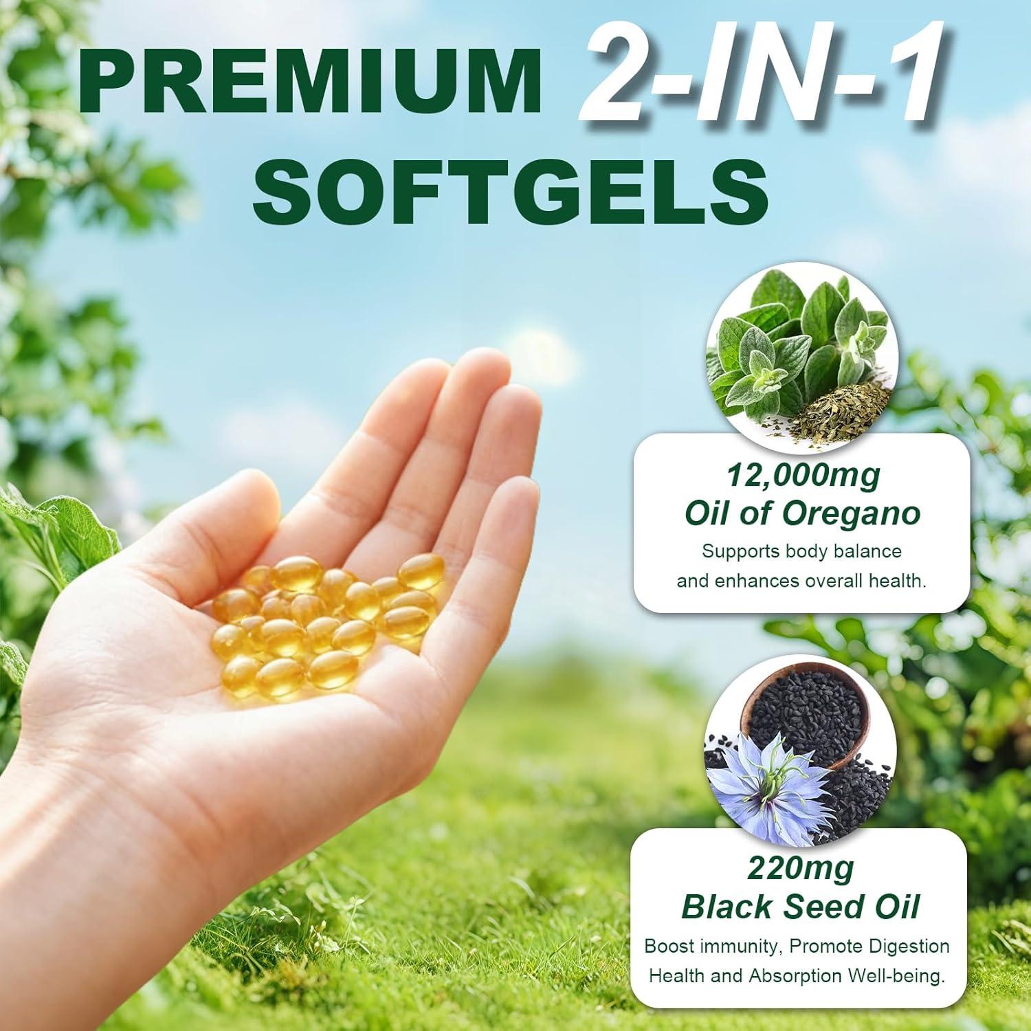 150 Cápsulas Blandas Aceite de Orégano Keszciy 12000mg