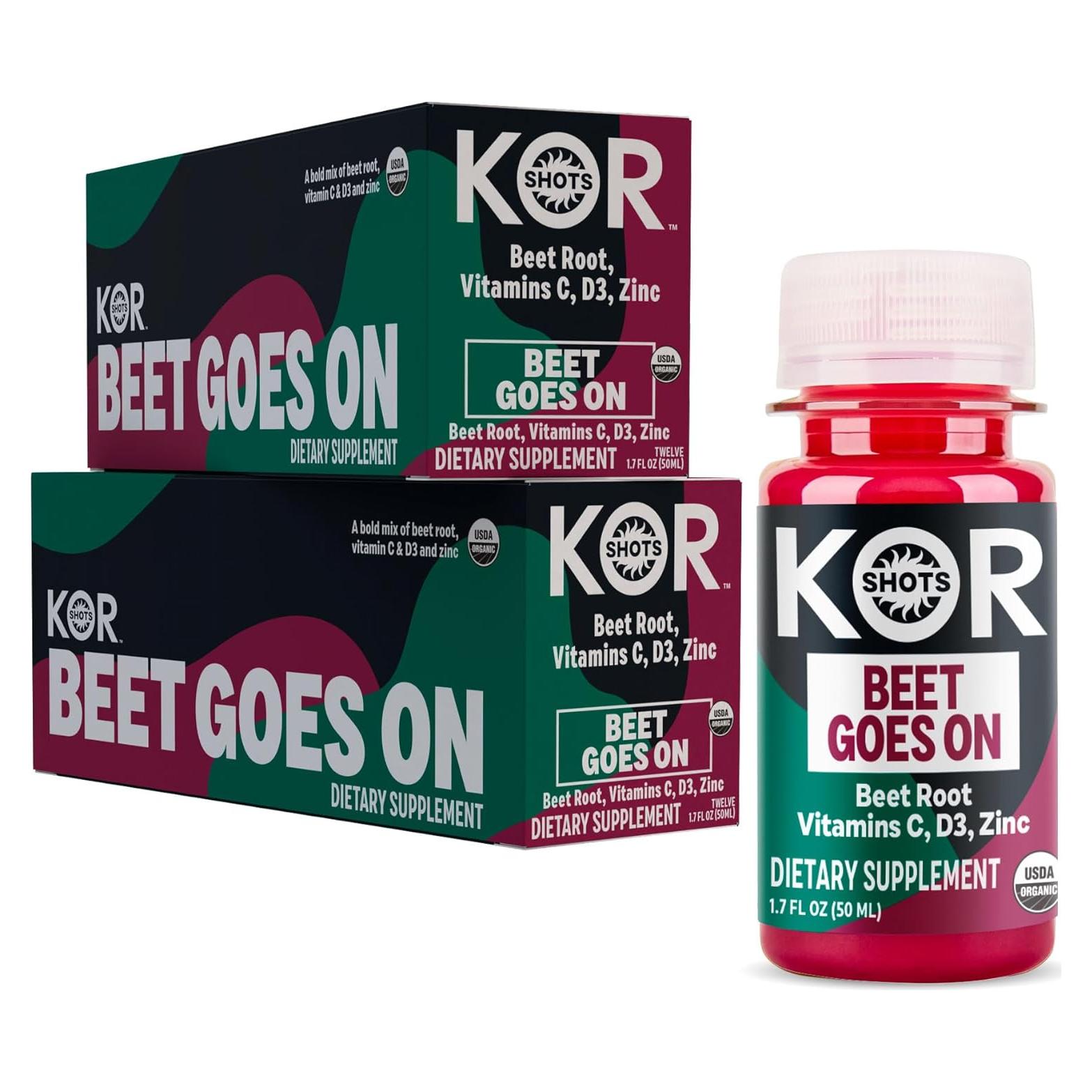 Shot de Jugo Prensado KOR Beet Goes On 24 Pack 50 ml - Orgánico