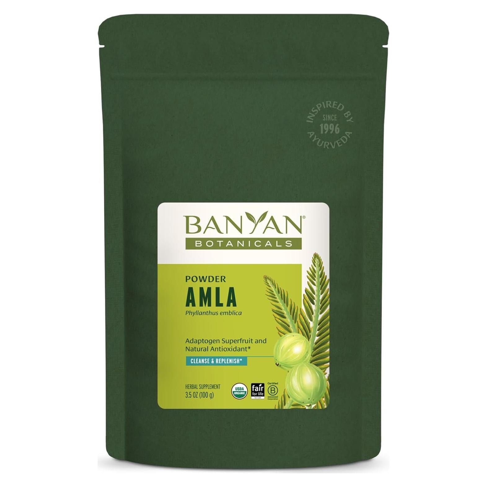 Polvo de Amla Orgánico Banyan Botanicals 99.22g - Vitamina C