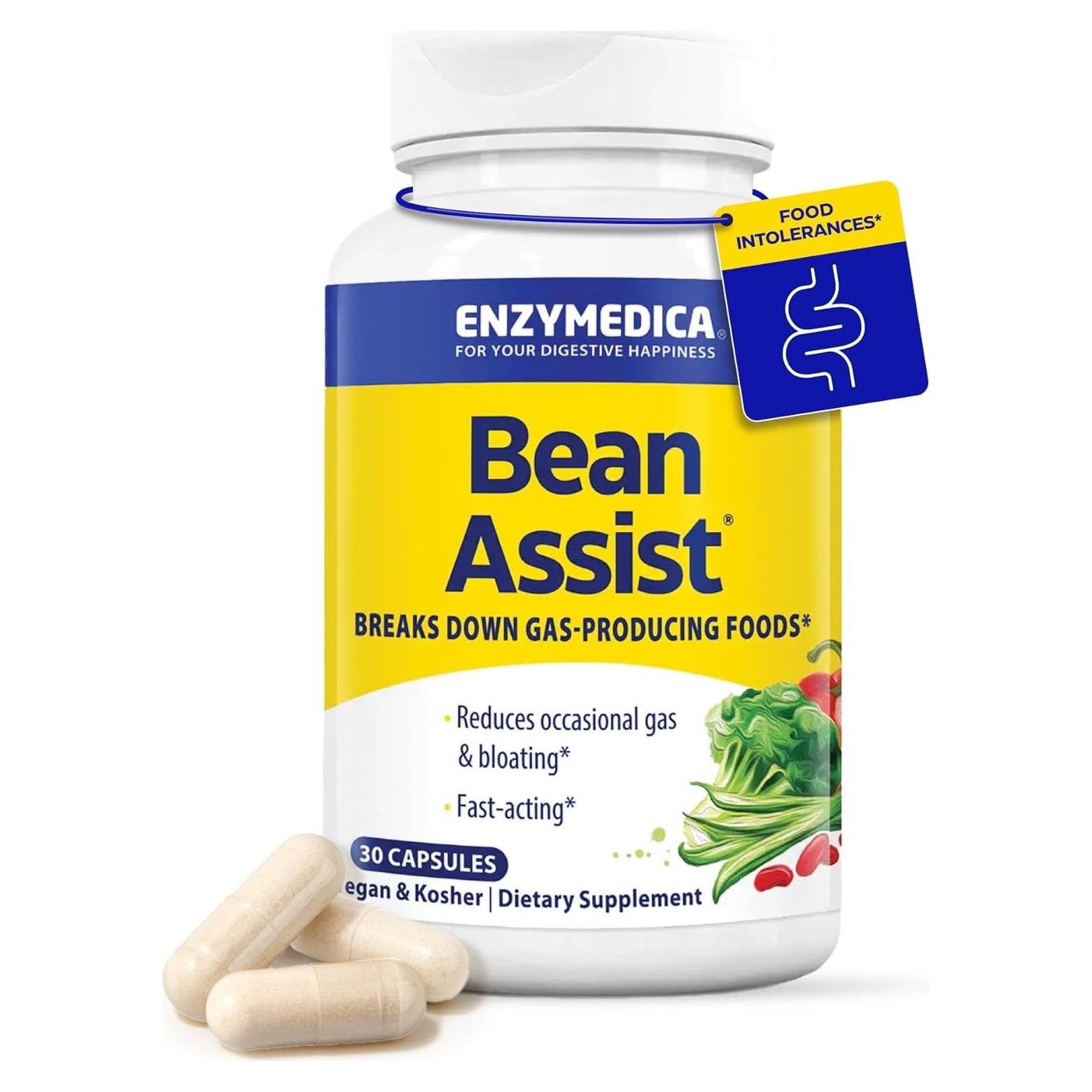 Enzymedica BeanAssist Enzima Digestiva 30 Cápsulas 13.6g