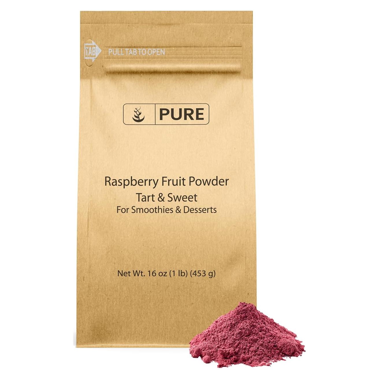 Polvo de Fruta de Frambuesa 0.45 kg Ingredientes Originales Puros