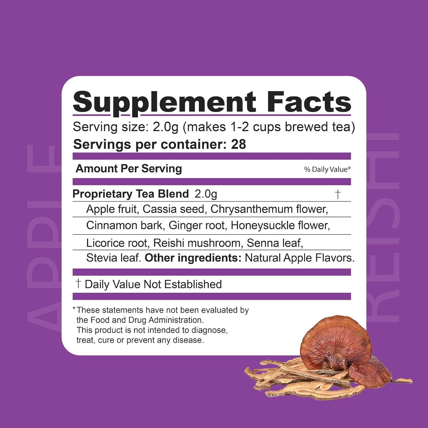 Té Herbal Dr. Zisman Manzana-Reishi 28 Bolsitas 108g