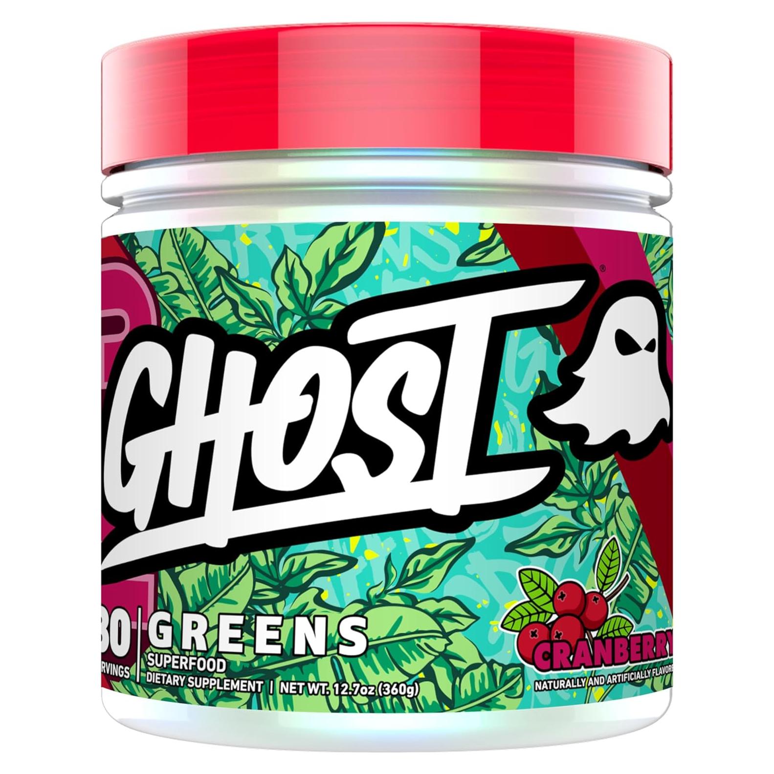 Polvo de Superalimento GHOST Greens Arándano 30 Porciones 19 Super Verdes