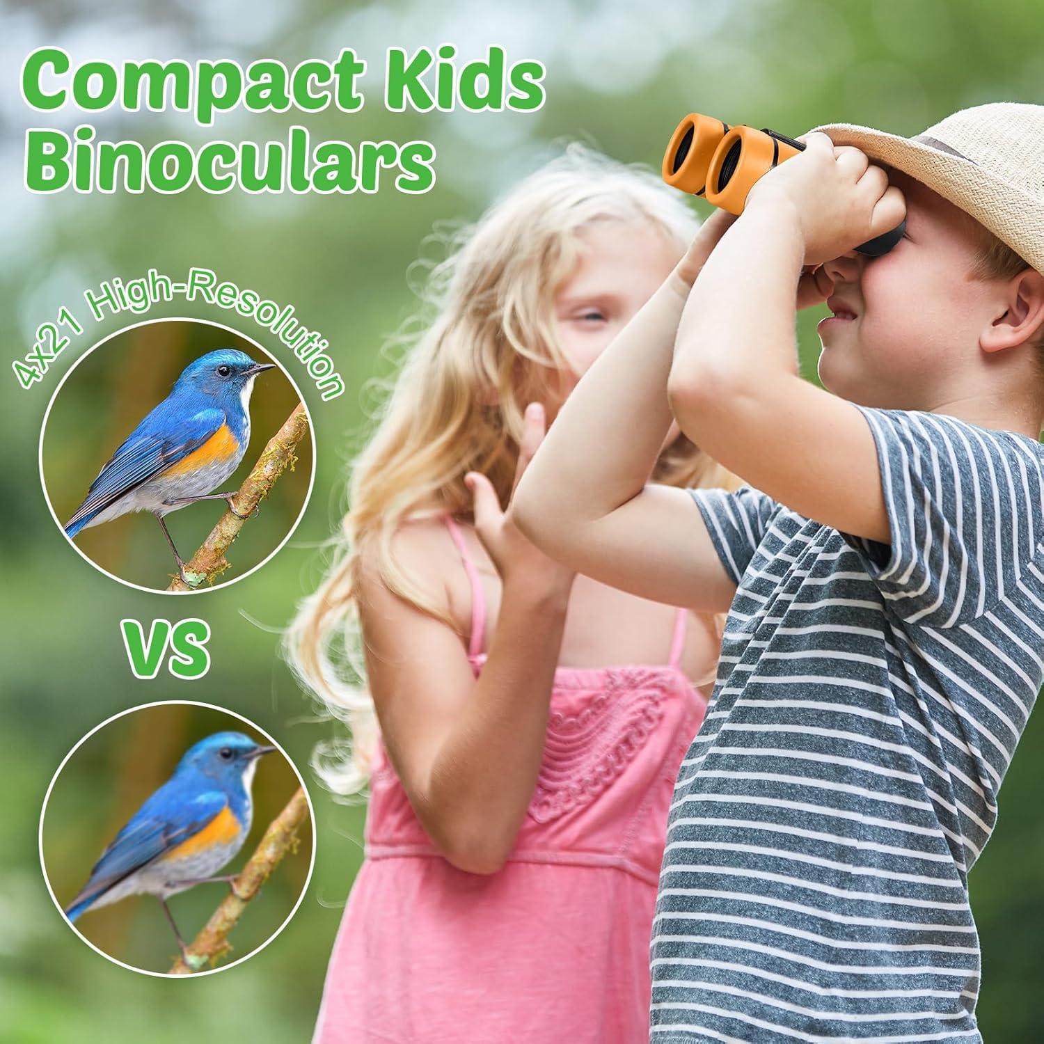 Binoculares para Niños Hiboom 4x30mm Plegables a Prueba de Golpes