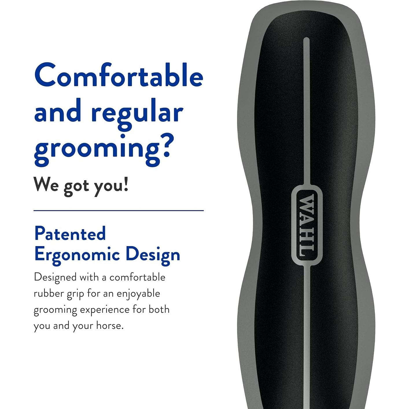 Cepillo de Cuerpo Duro para Caballos Wahl Professional Negro