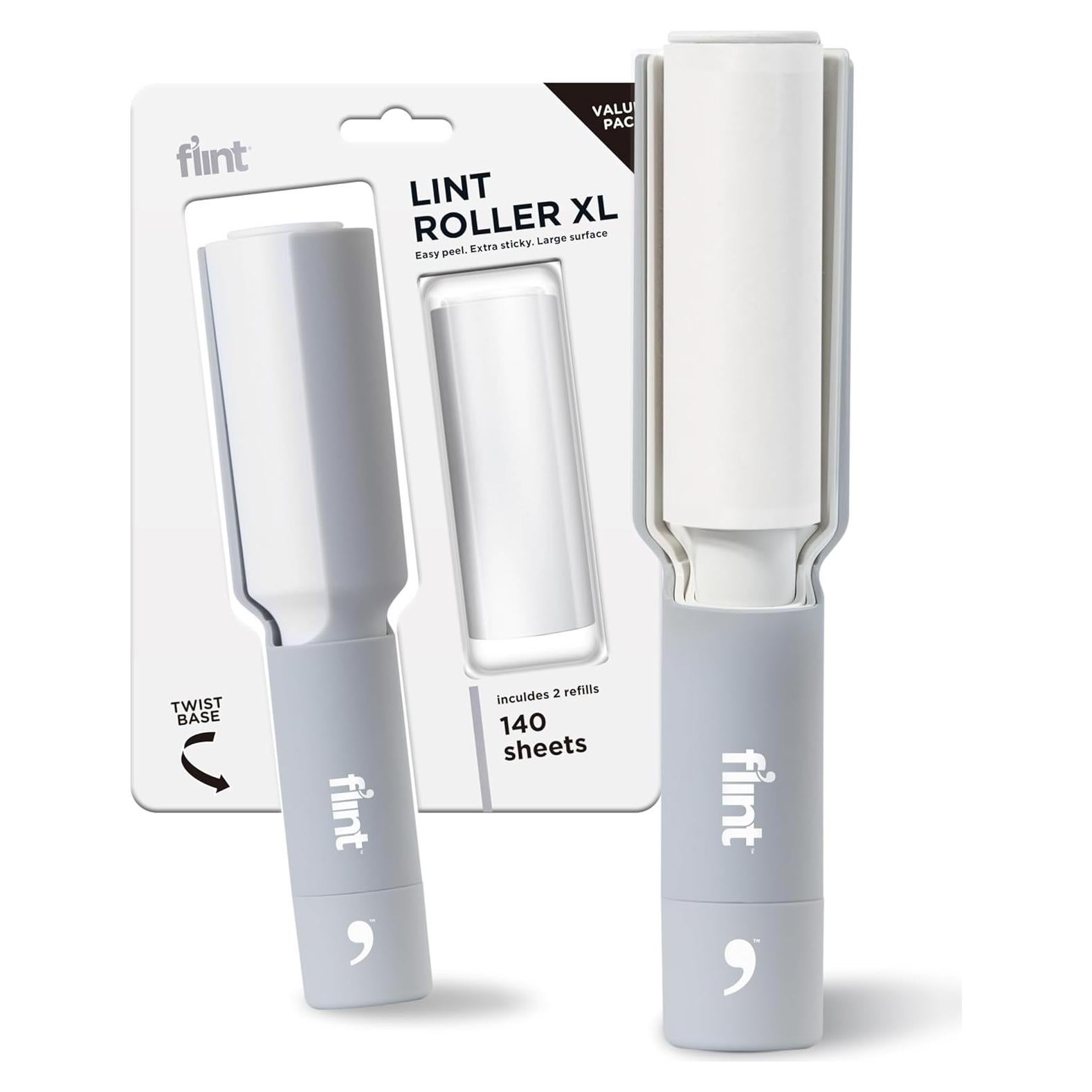 Rodillo Retráctil para Pelusa Flint XL 140 Hojas Gris