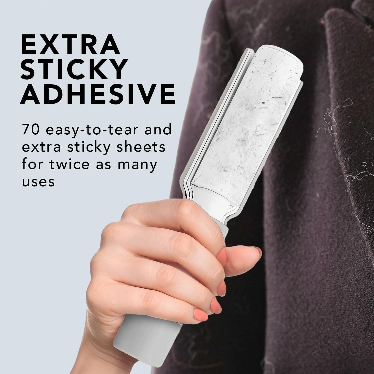 Rodillo Retráctil para Pelusa Flint XL 140 Hojas Gris