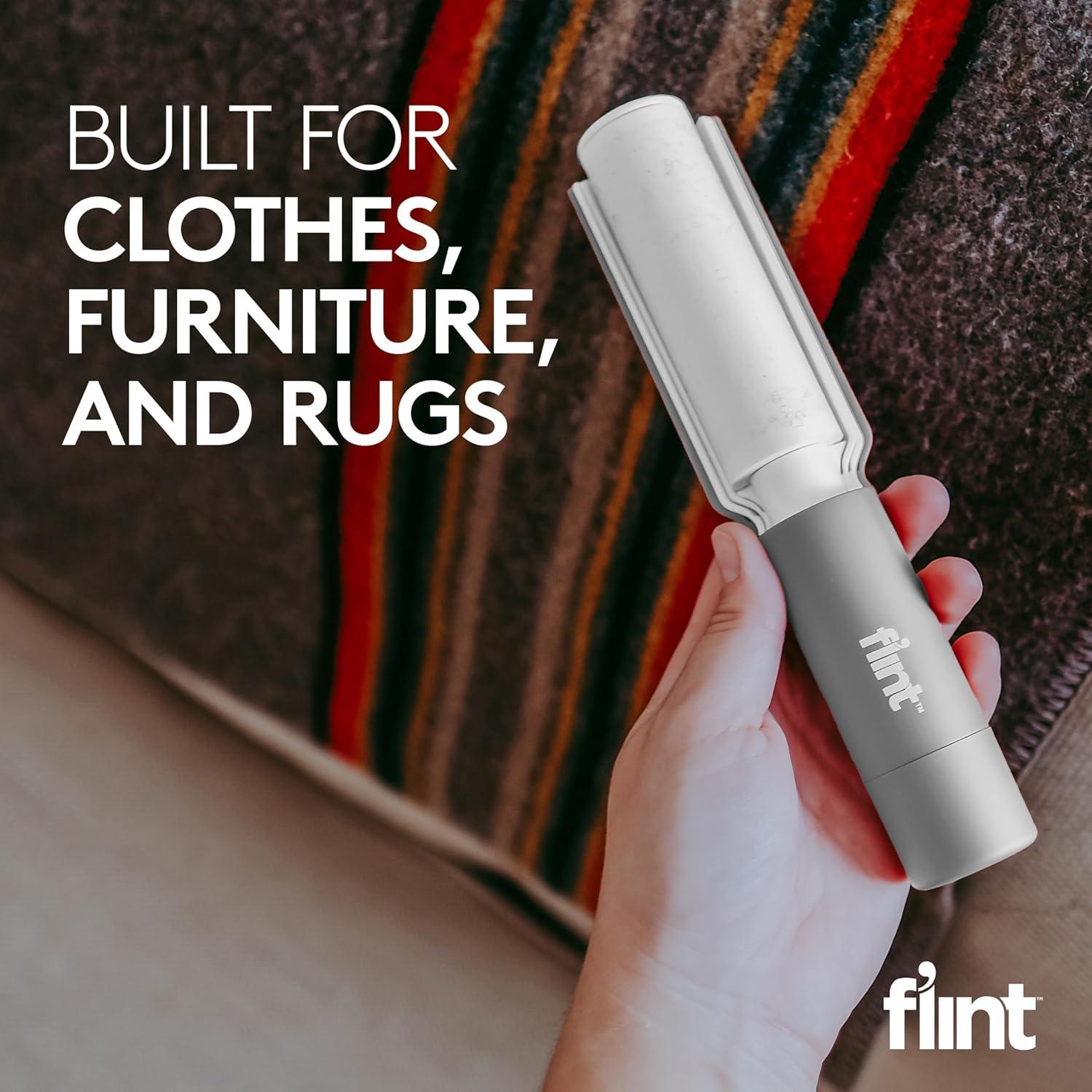 Rodillo Retráctil para Pelusa Flint XL 140 Hojas Gris