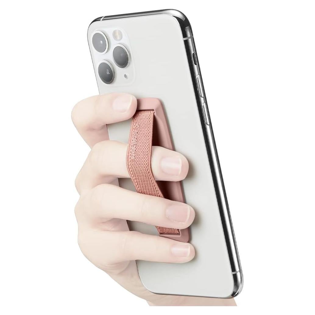 Agarre Universal Spigen Flex Strap Oro Rosa para Smartphone