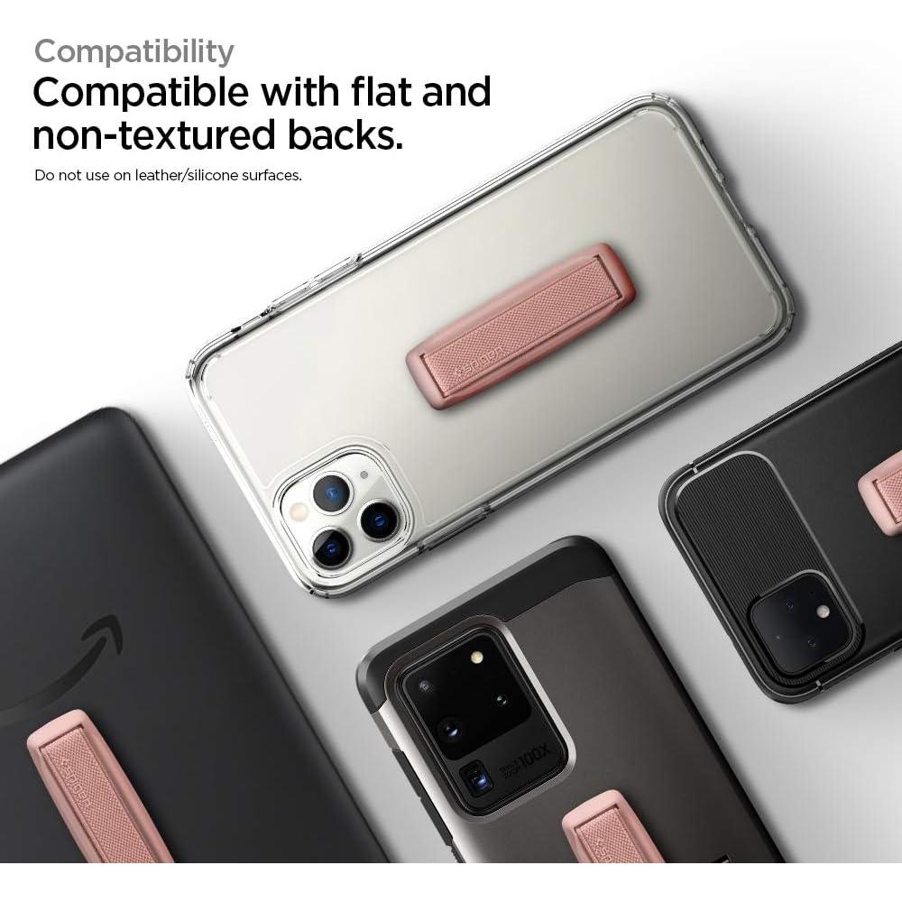 Agarre Universal Spigen Flex Strap Oro Rosa para Smartphone
