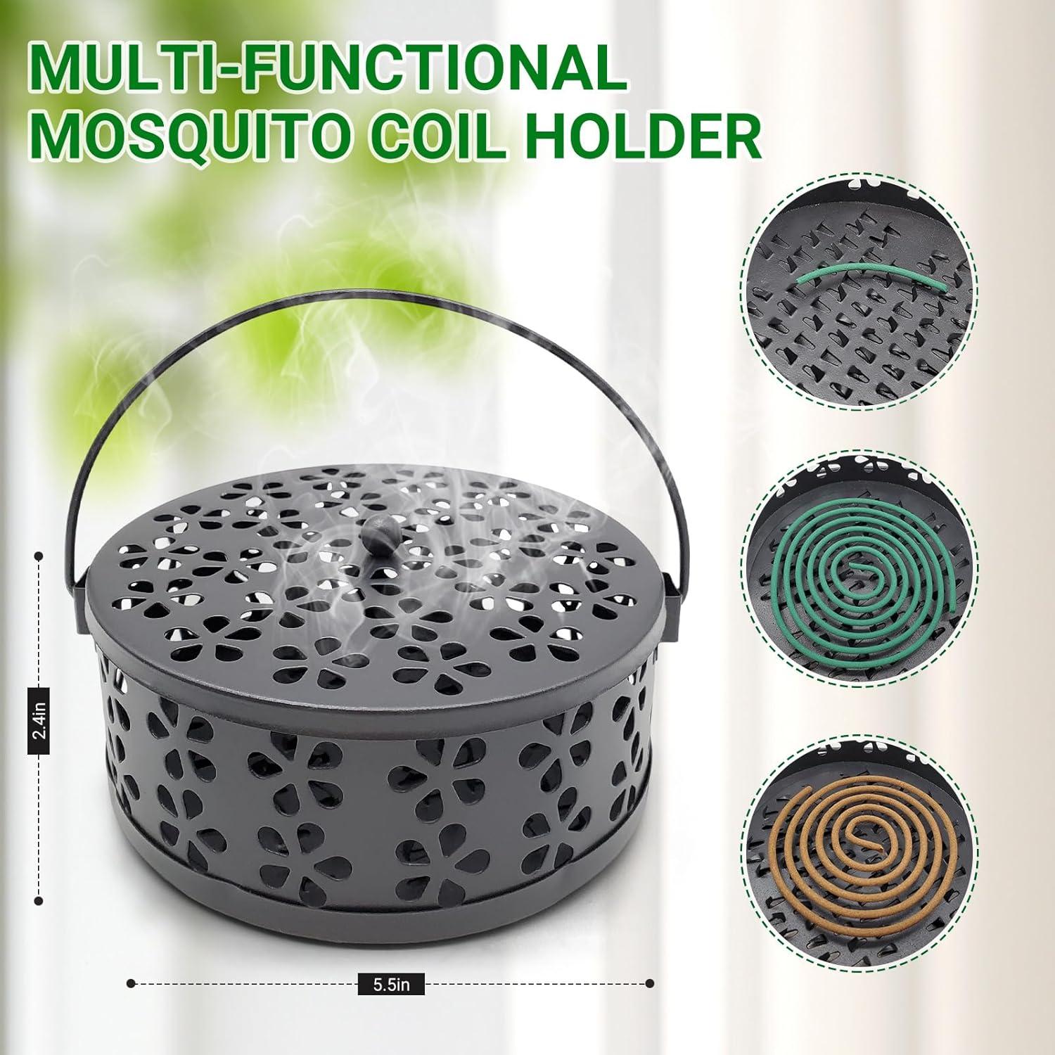 Soporte para Espirales de Mosquito GVOPGIDES Negro 14x6.1cm