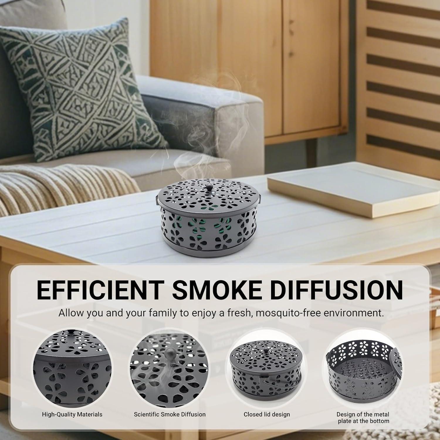 Soporte para Espirales de Mosquito GVOPGIDES Negro 14x6.1cm