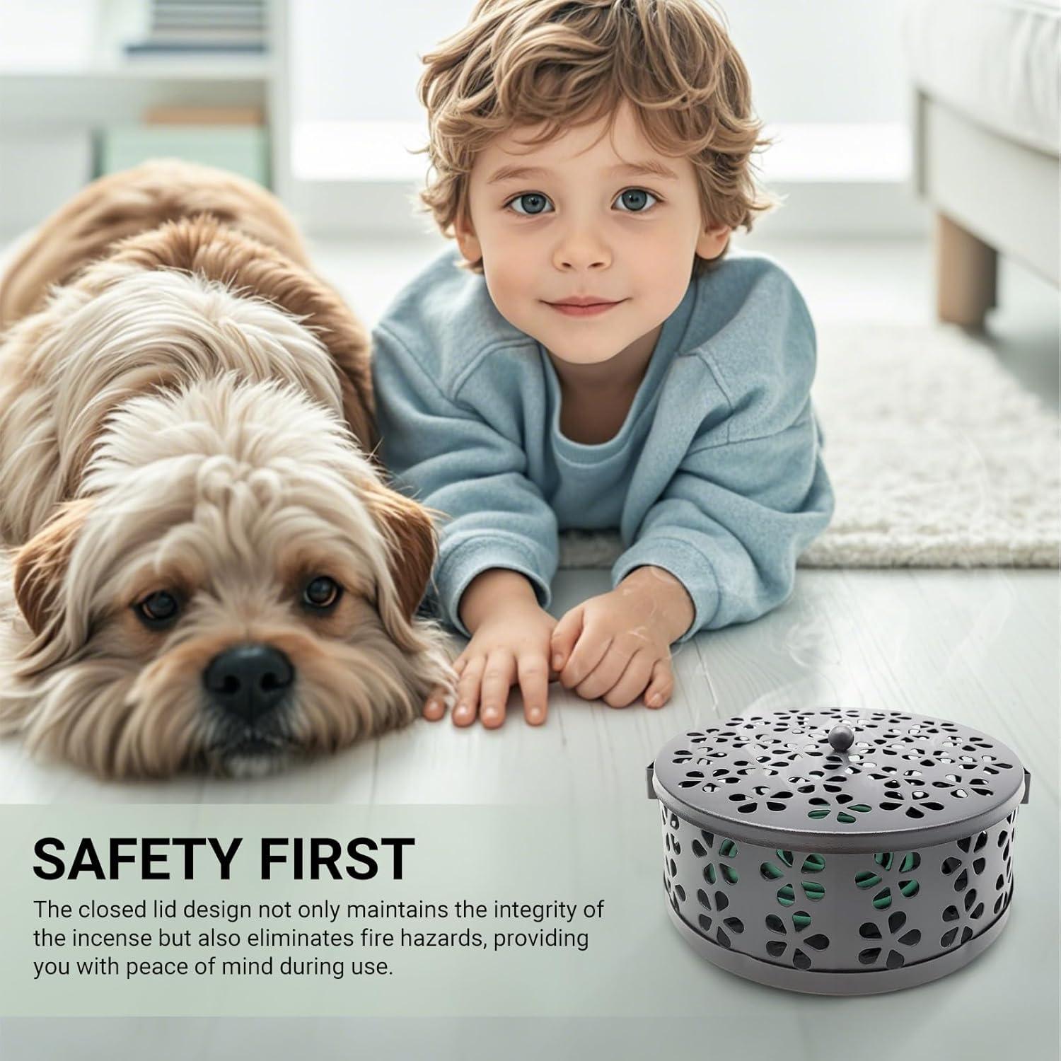 Soporte para Espirales de Mosquito GVOPGIDES Negro 14x6.1cm