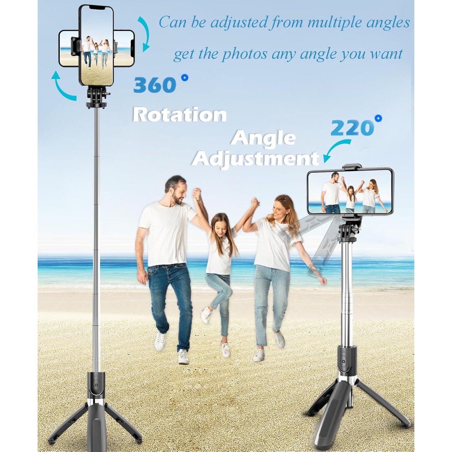 Trípode para Selfie BGJOY Extensible con Control Remoto 101.6 cm