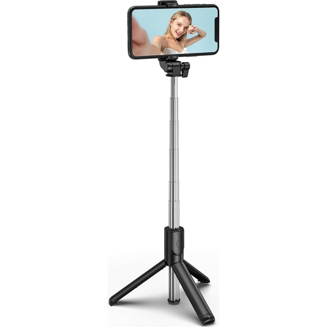 Palo de Selfie Trípode Tianle Extensible 19-102 cm Negro