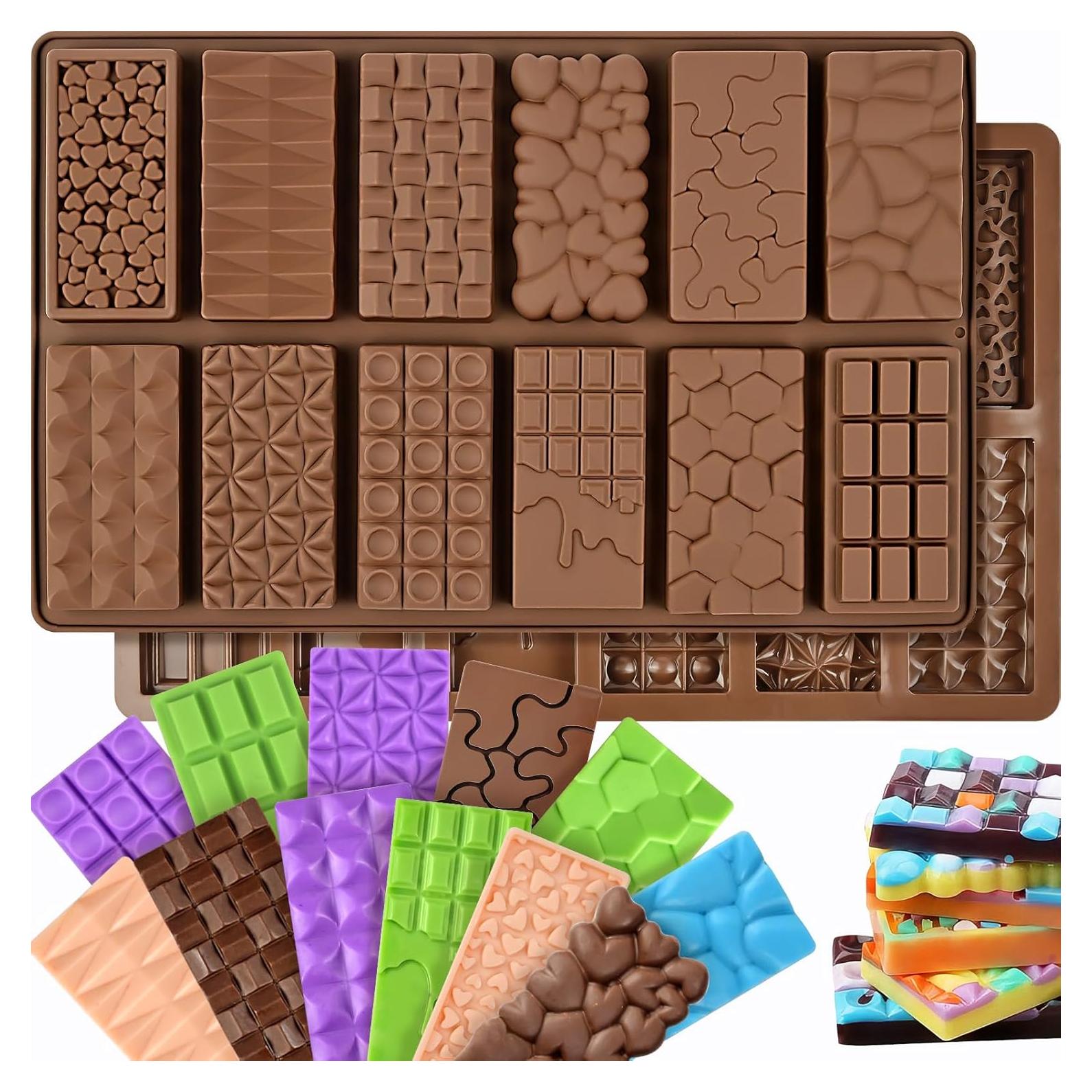 Molde de Chocolate Antiadherente SIQINZONGWA 12 en 1