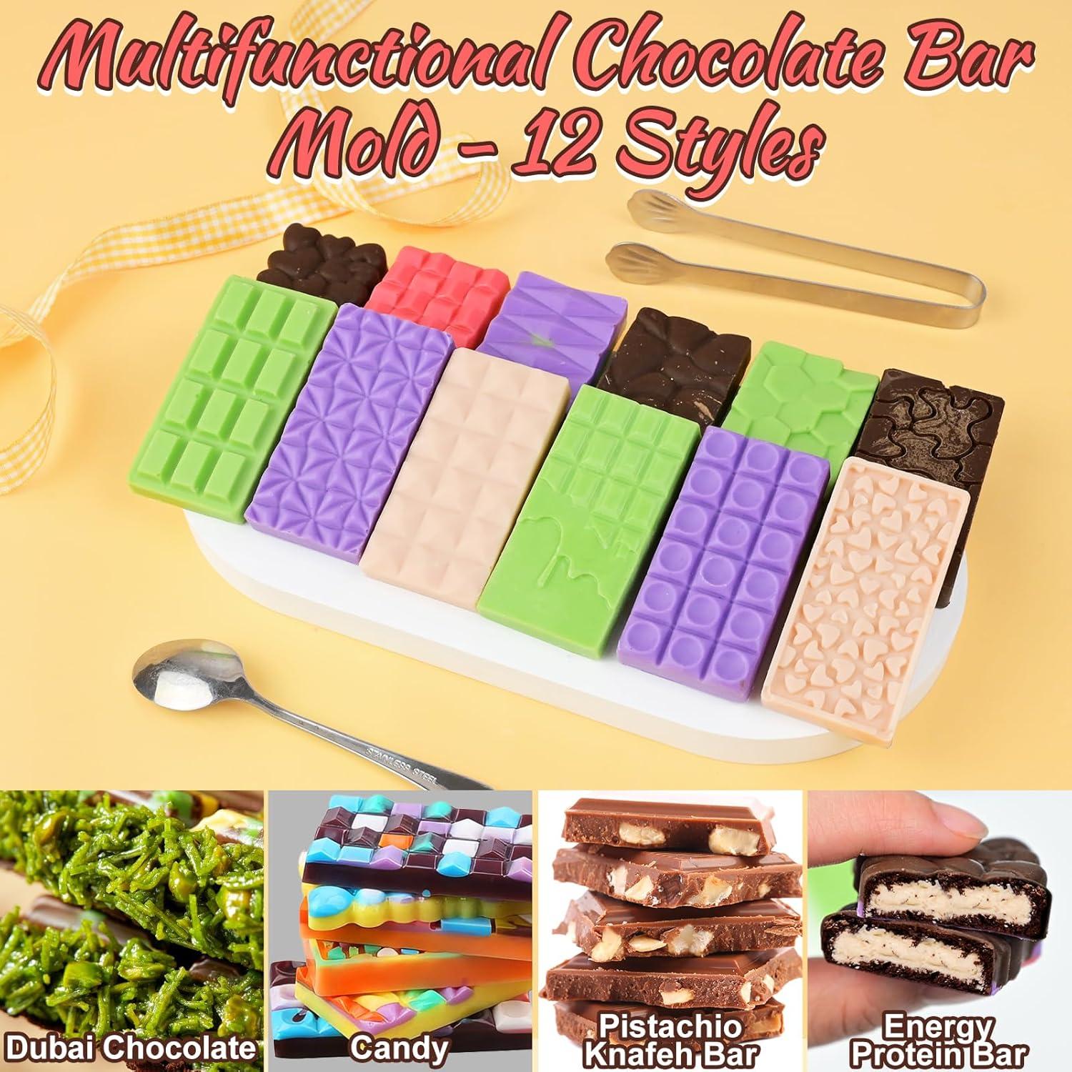 Molde de Chocolate Antiadherente SIQINZONGWA 12 en 1