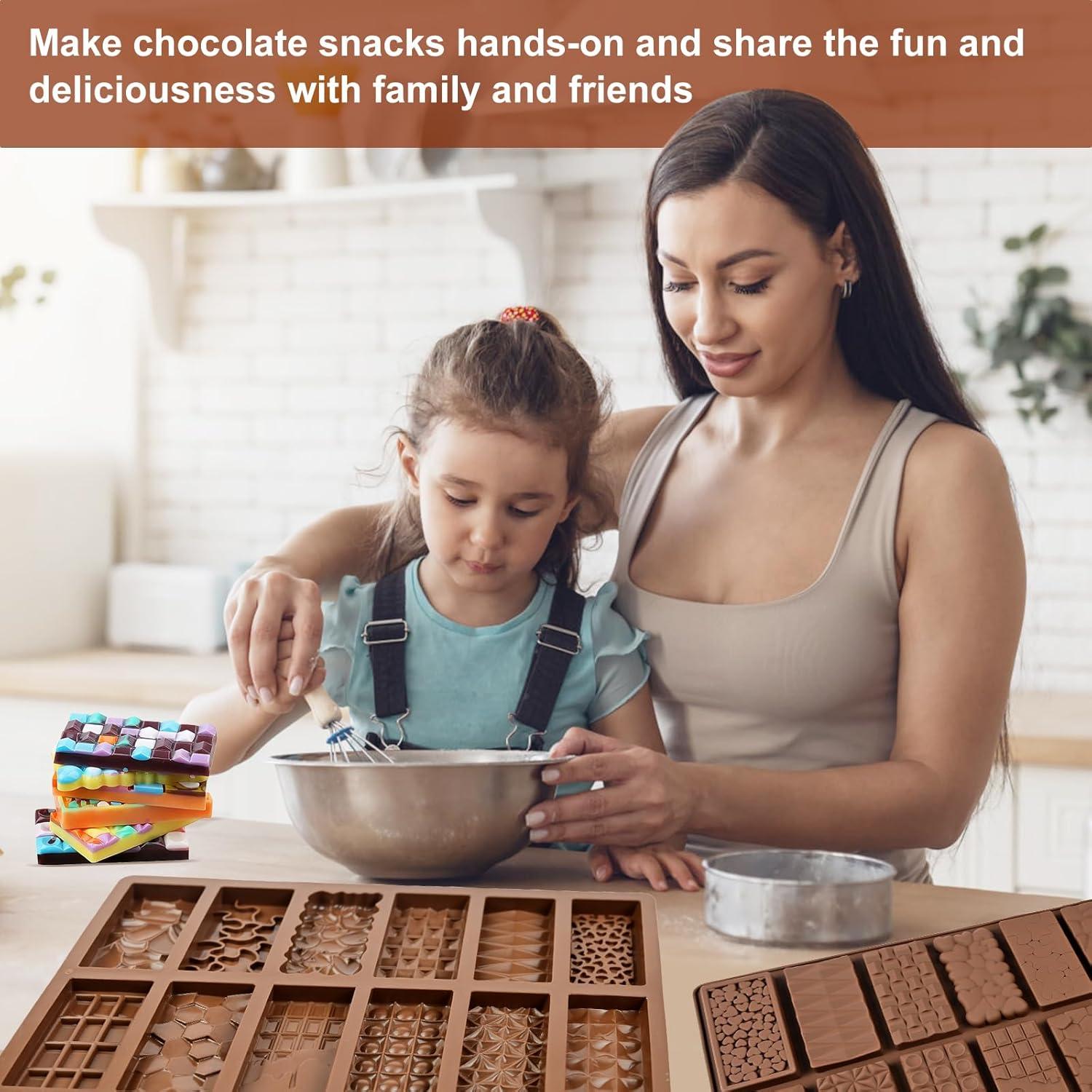 Molde de Chocolate Antiadherente SIQINZONGWA 12 en 1