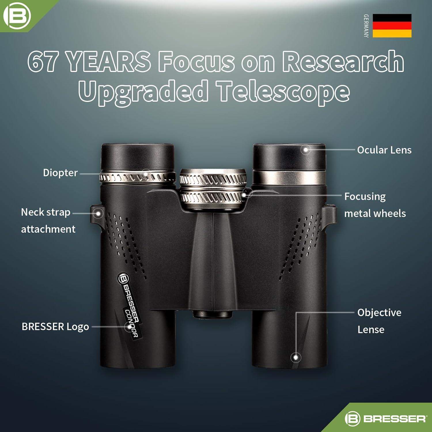 Prismáticos BRESSER 8x25 HD Impermeables para Adultos