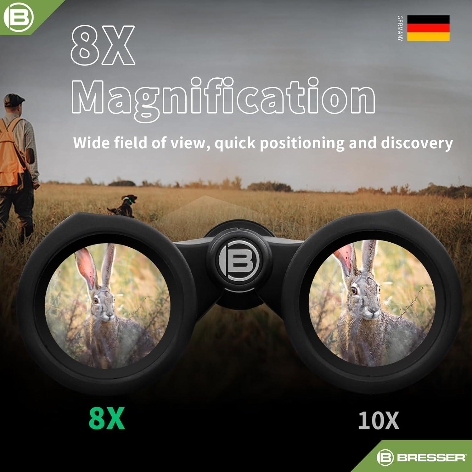 Prismáticos BRESSER 8x25 HD Impermeables para Adultos