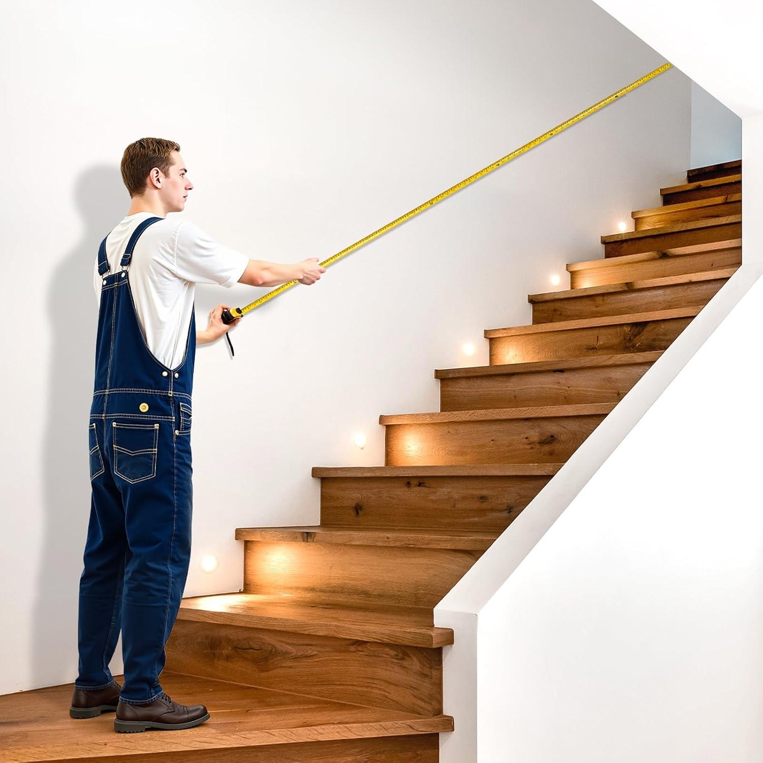 Cinta Métrica Retráctil VEVOR 25 pies (7620 mm) ABS Acero