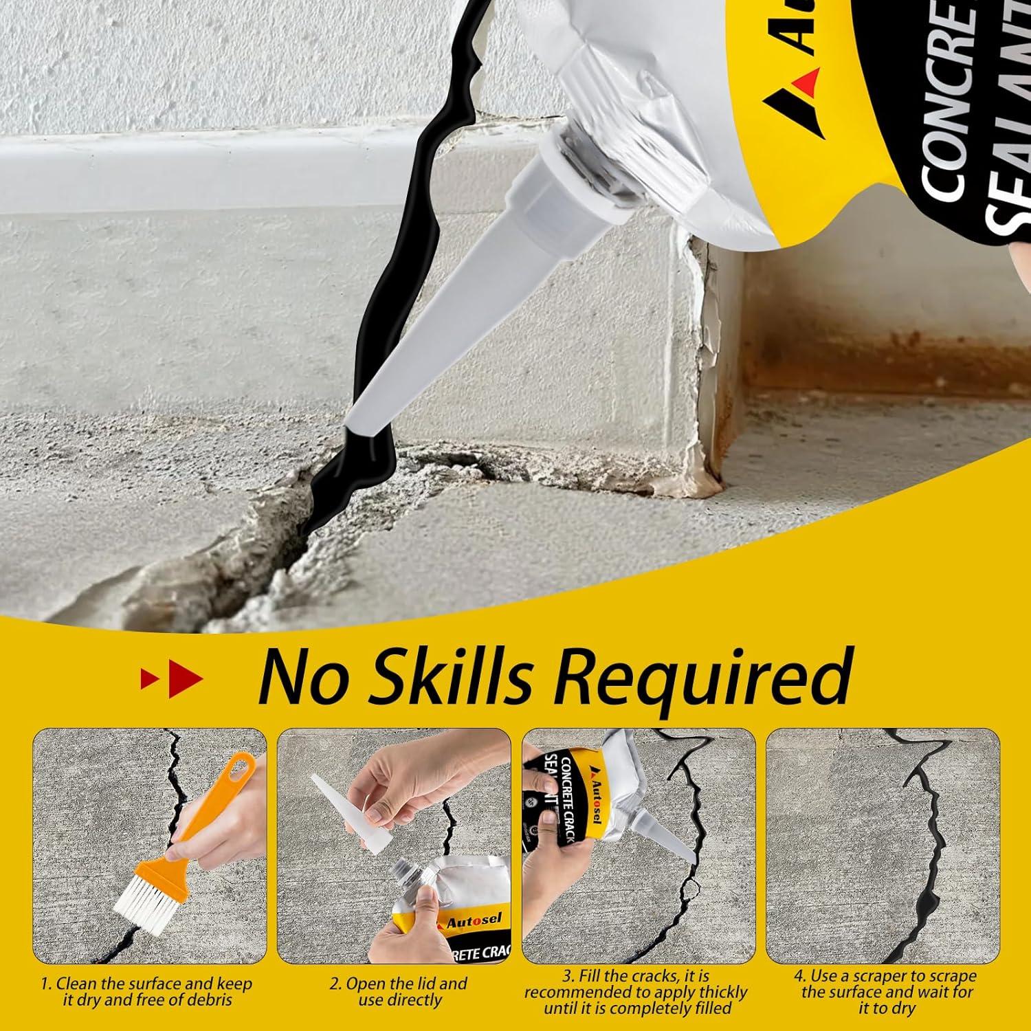 Rellenador de Grietas de Concreto Autosel 2 Pcs 0.99kg