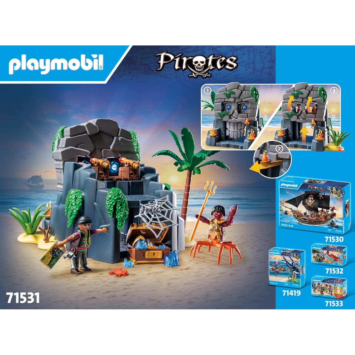 Playmobil Isla Calavera Piratas 71531 con 73 piezas