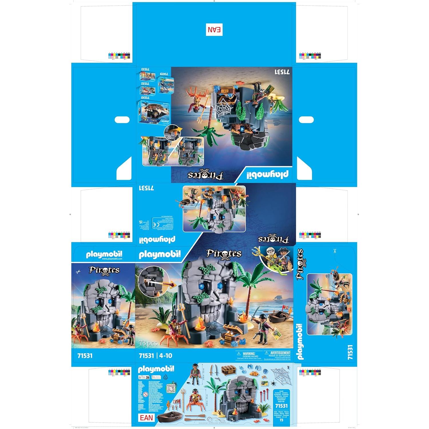 Playmobil Isla Calavera Piratas 71531 con 73 piezas