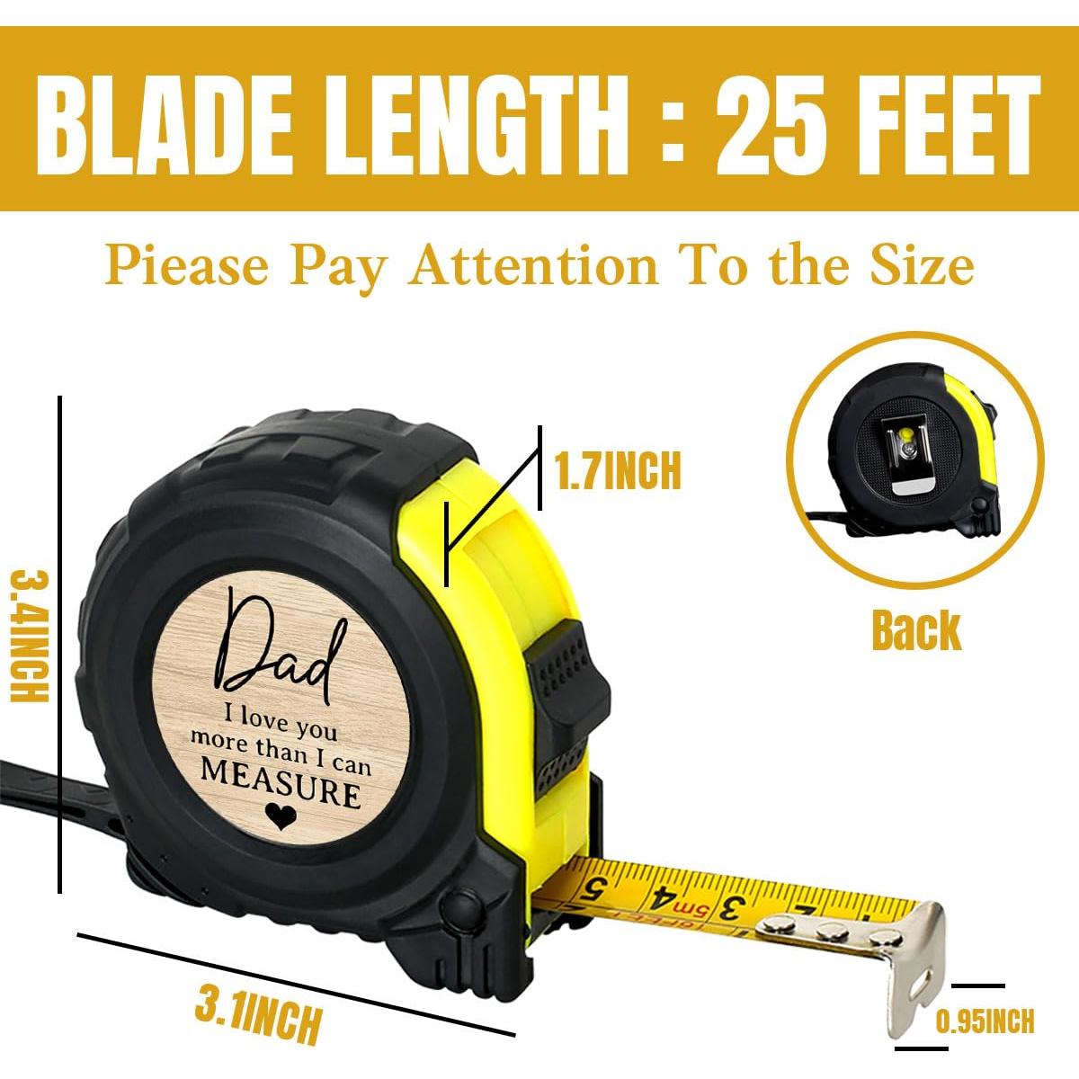 Cinta Métrica Papá PXKX 6.9cm x 6.9cm Regalo Día del Padre