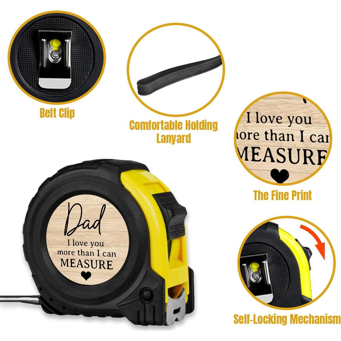 Cinta Métrica Papá PXKX 6.9cm x 6.9cm Regalo Día del Padre