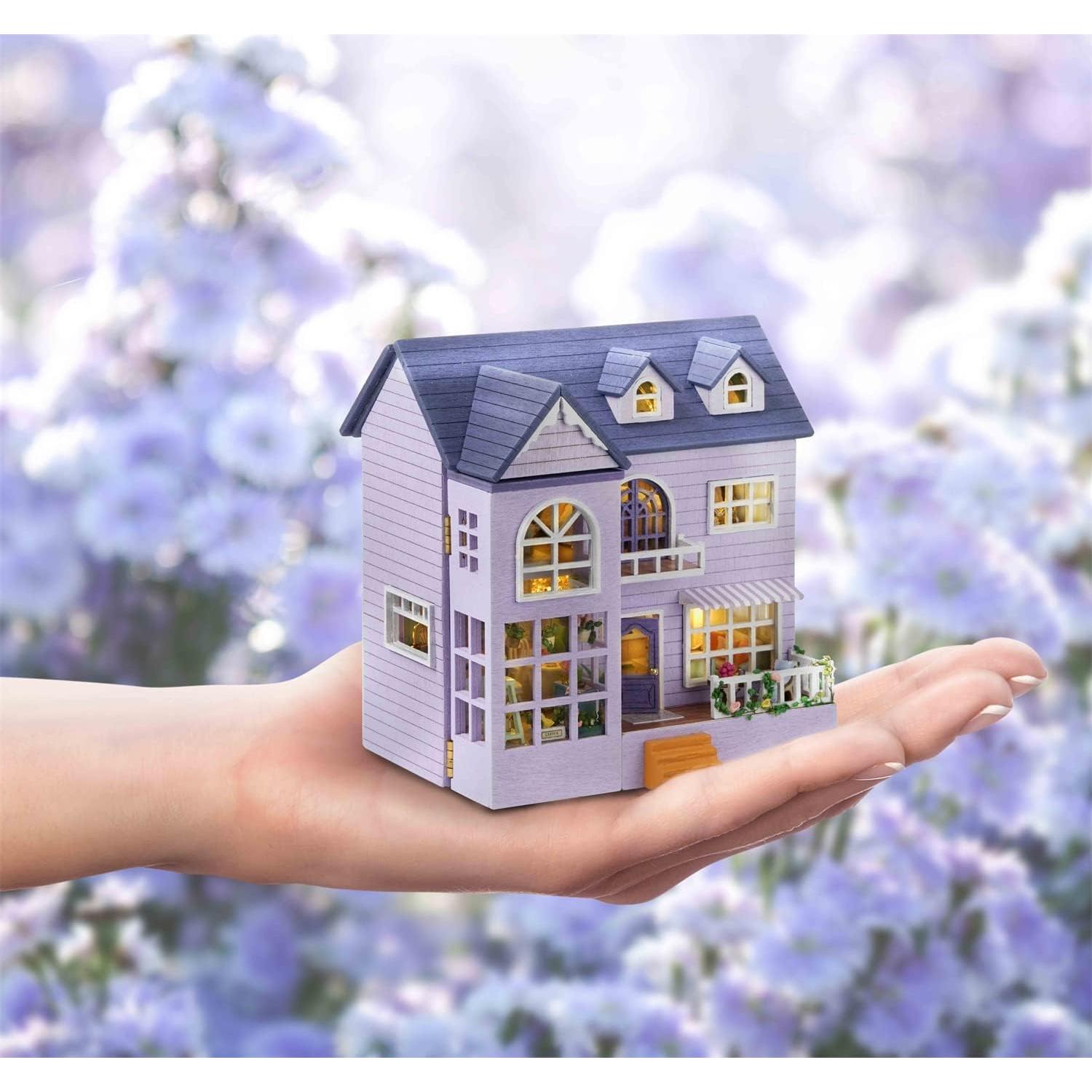 Casa de Muñecas Miniatura Kisoy Casa Feliz DIY Creativo