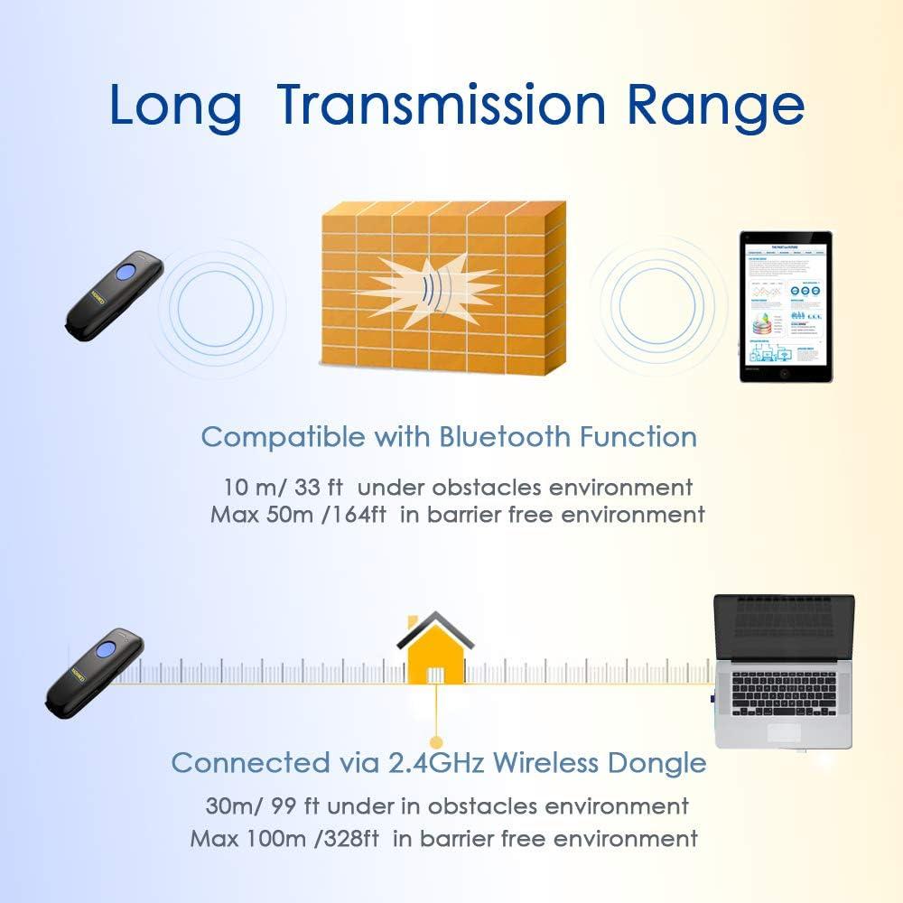 Escáner de Código de Barras Inalámbrico NADAMOO CCD Bluetooth