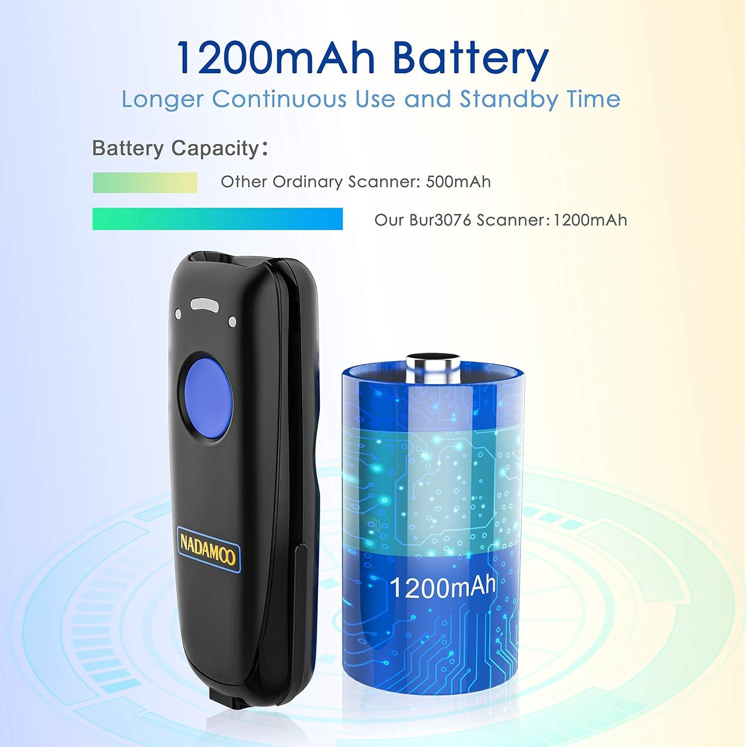 Escáner de Código de Barras Inalámbrico NADAMOO CCD Bluetooth