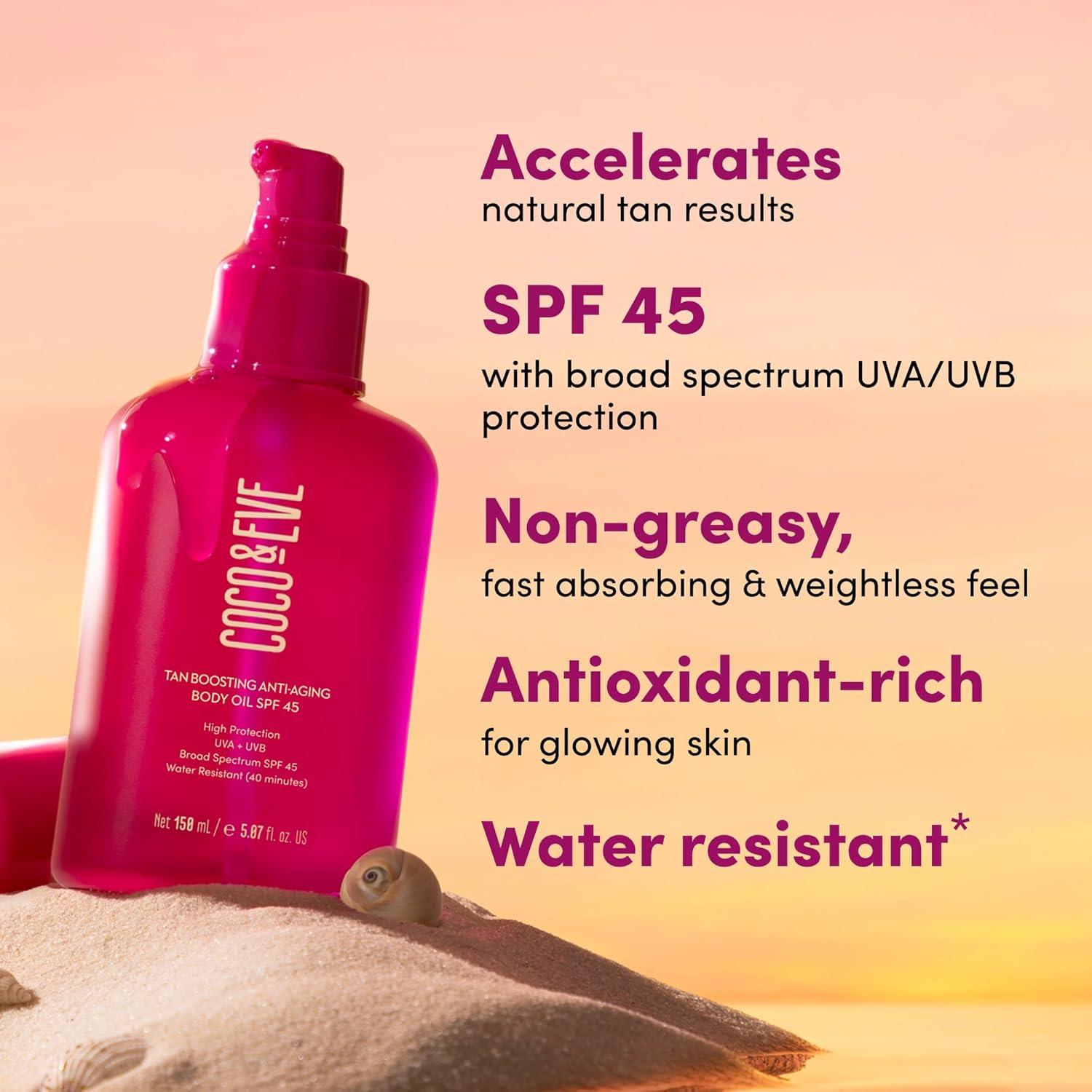 Coco & Eve Aceite Corporal Antienvejecimiento SPF45 150ml