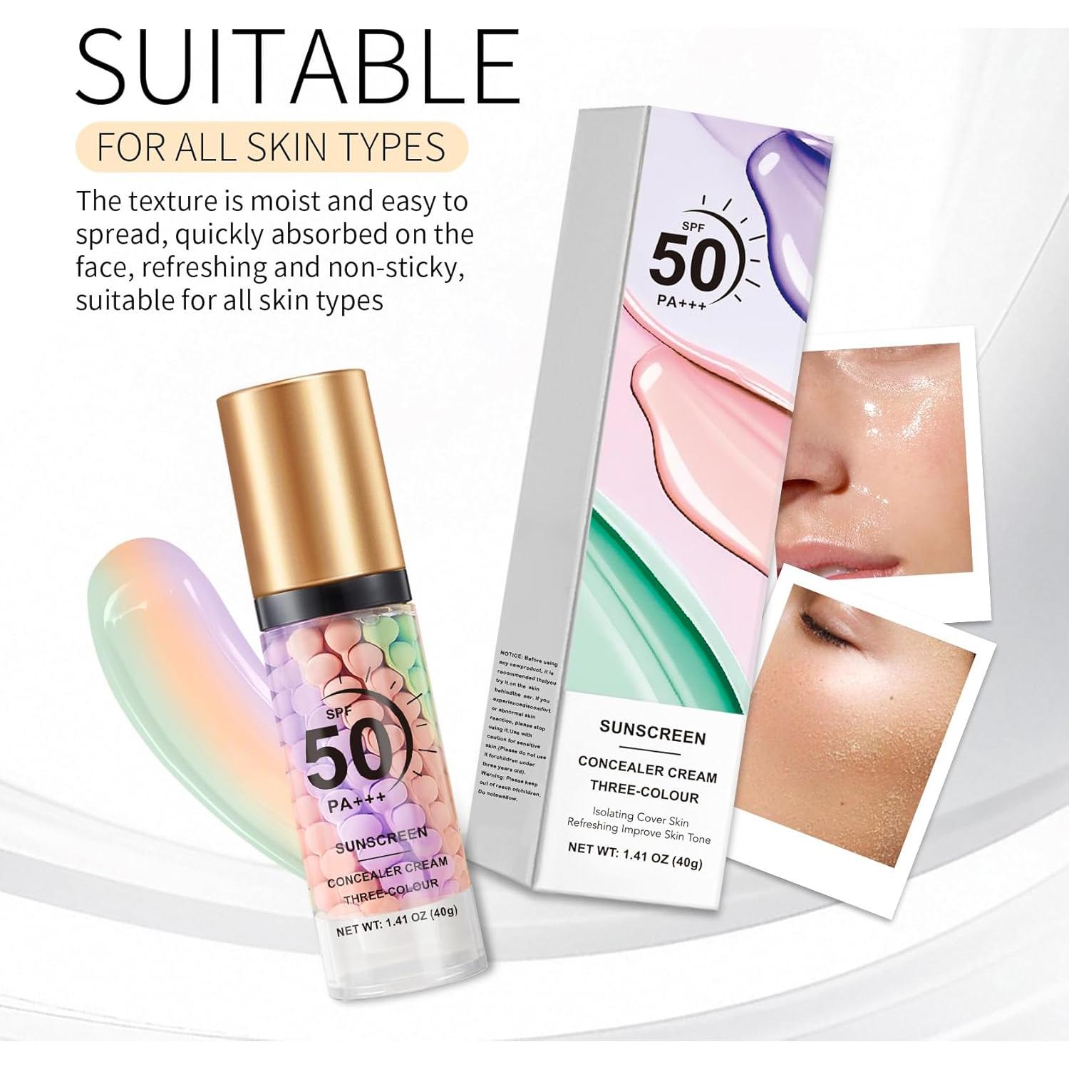 Primer Corrector de Color 3 en 1 AOAZXBB SPF 50 Hidratante