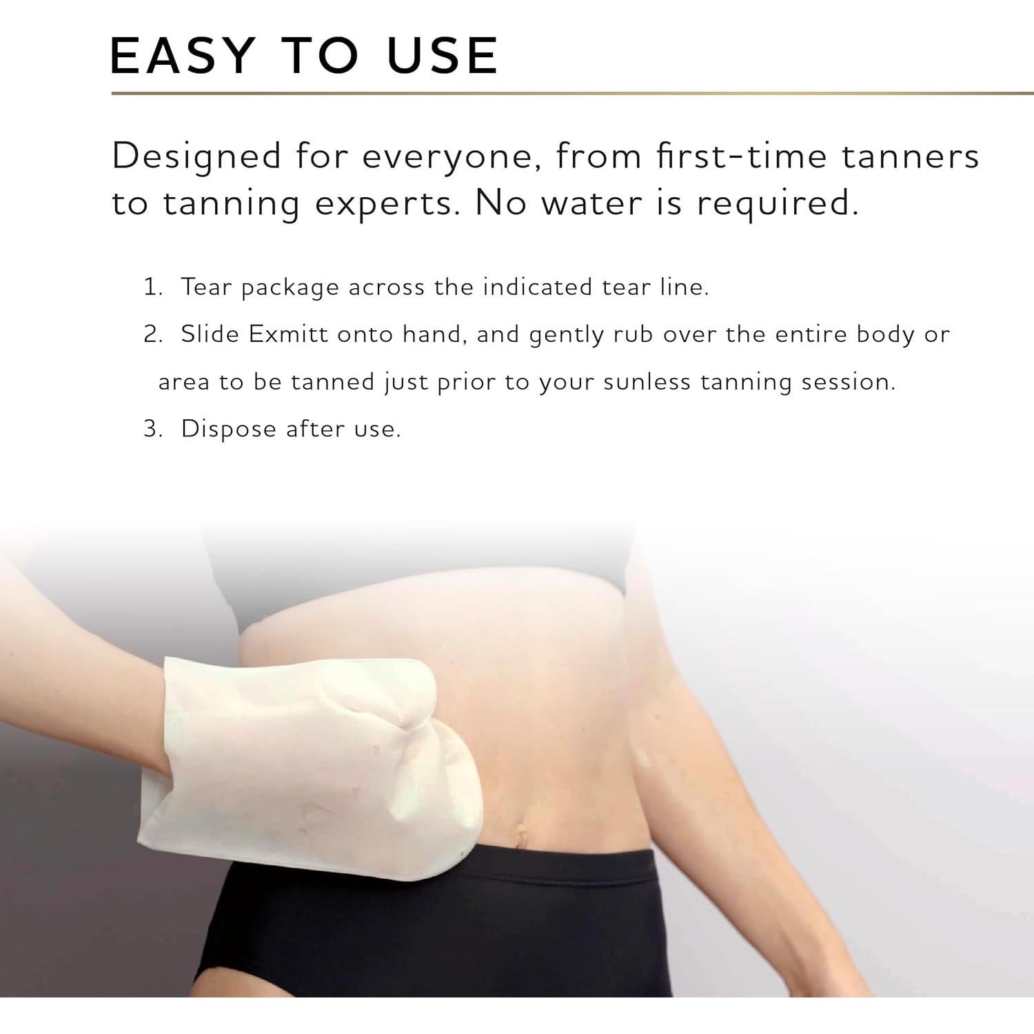 Mitón Exfoliante Desechable Norvell eXmitt para Autobronceador