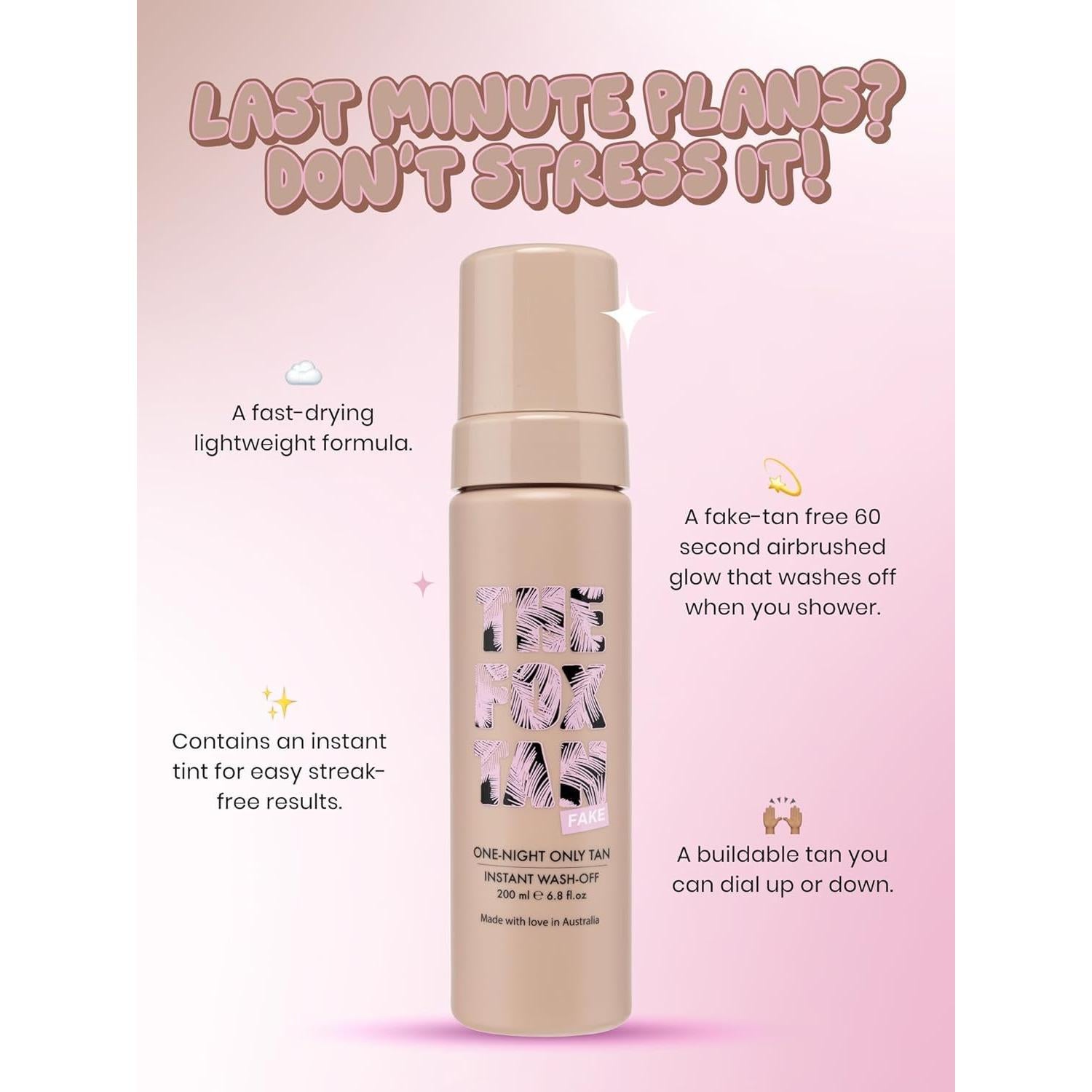 Bronceador Instantáneo The Fox Tan One-Night Only 200mL