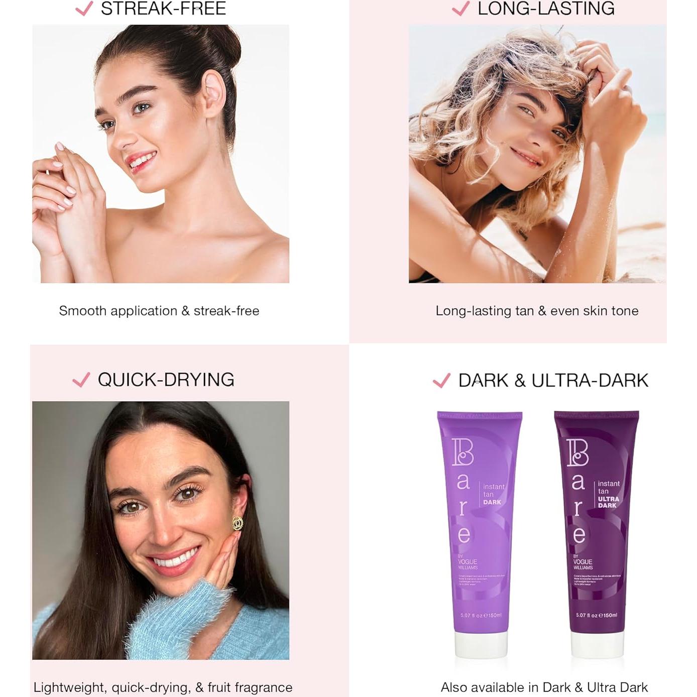 Bronceado Instantáneo Lavable Bare by Vogue 150ml - Medio