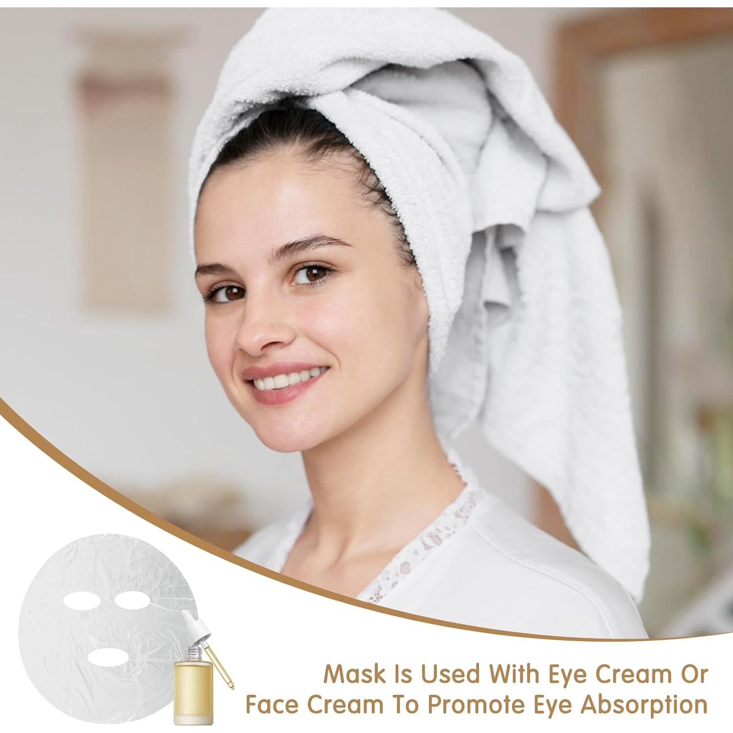 200 Hojas Máscara Facial Desechable Ptwola Hidratante 26x25cm