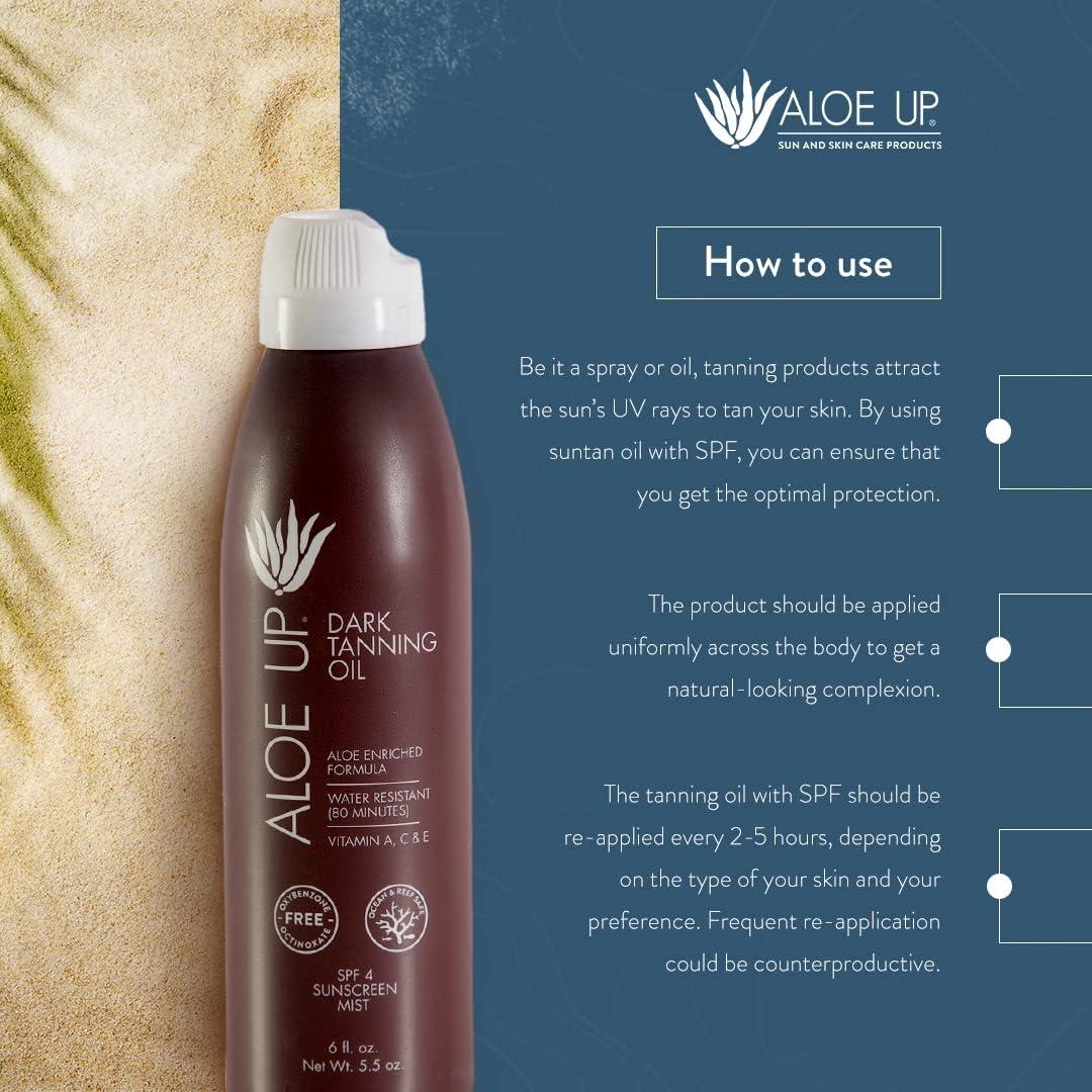 Aceite Bronceador en Spray Aloe Up SPF 4 - 2 Unidades 226g