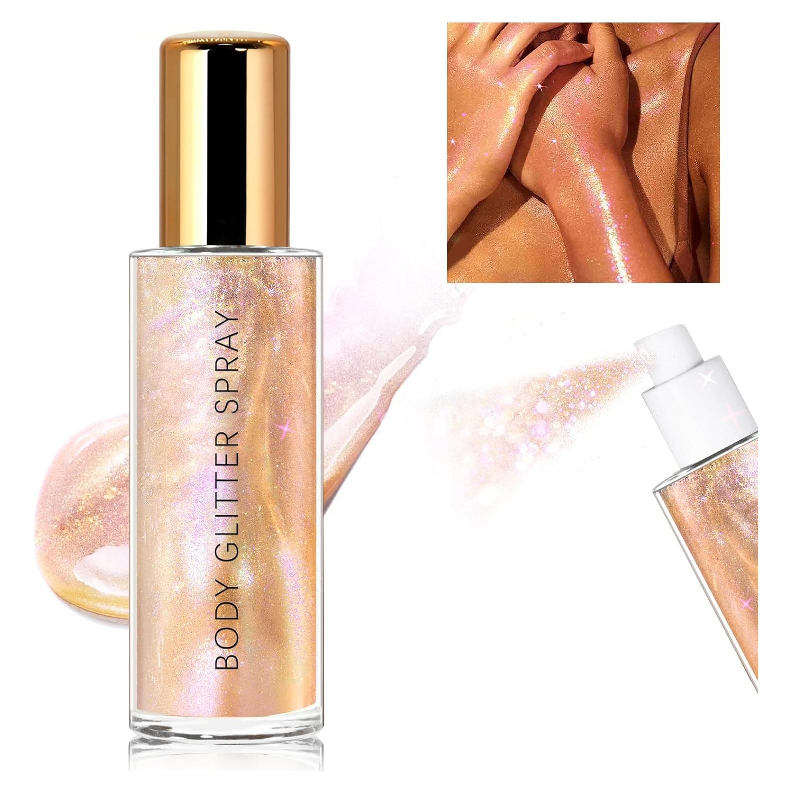 Spray Brillo Corporal HOSAILY 60ML Oro Rosa Hidratante