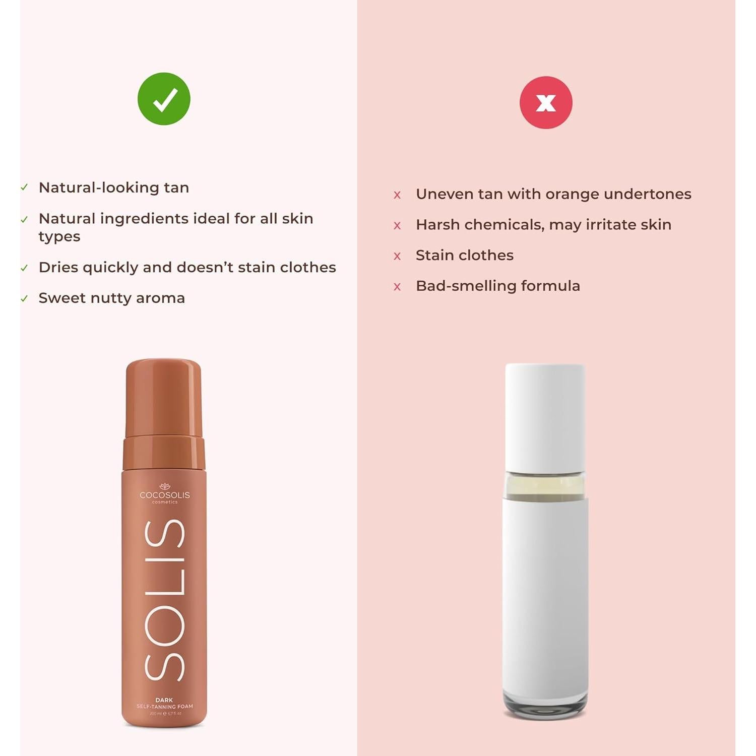 Bronceador Mousse Orgánico COCOSOLIS SOLIS Oscuro 200 ml