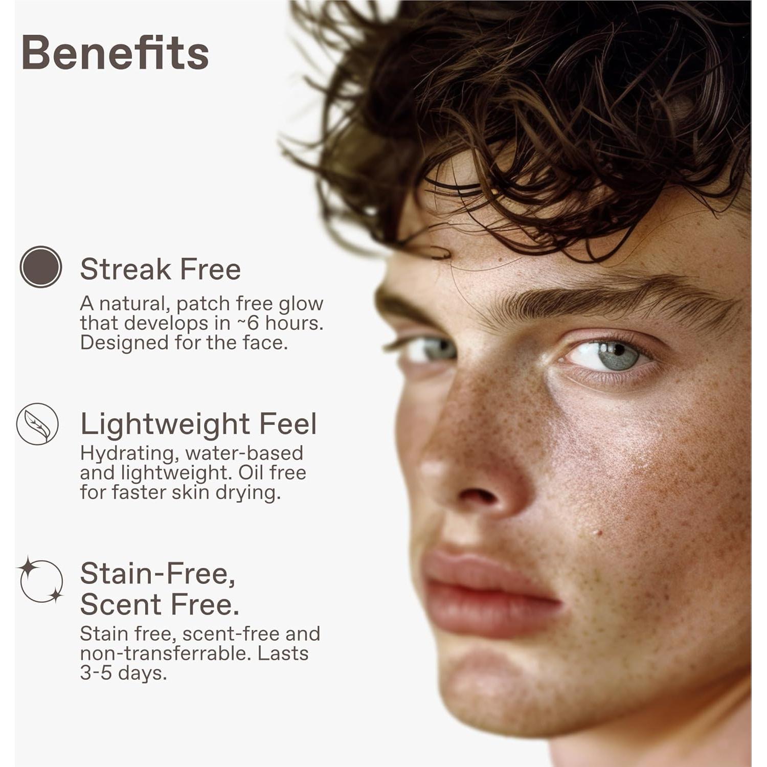 Jet Set Autobronceador Facial para Hombres 100 ml - Sin Rayas