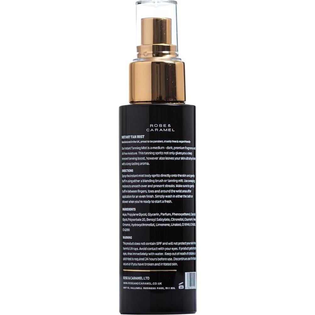 Spray Bronceador Instantáneo Rose & Caramel 100ml Hidratante