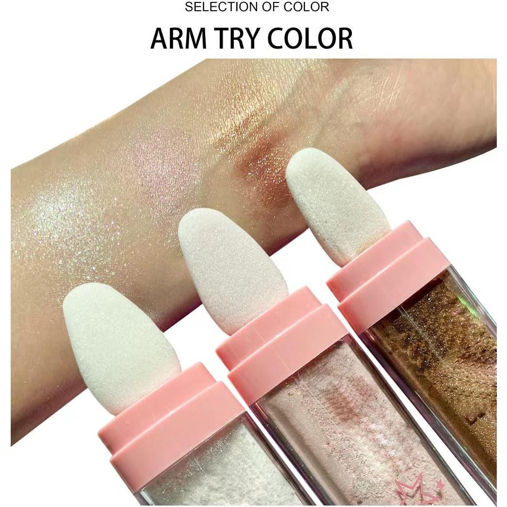 Polvo Iluminador de Maquillaje JISKG 28g Rayo de Luna Blanca