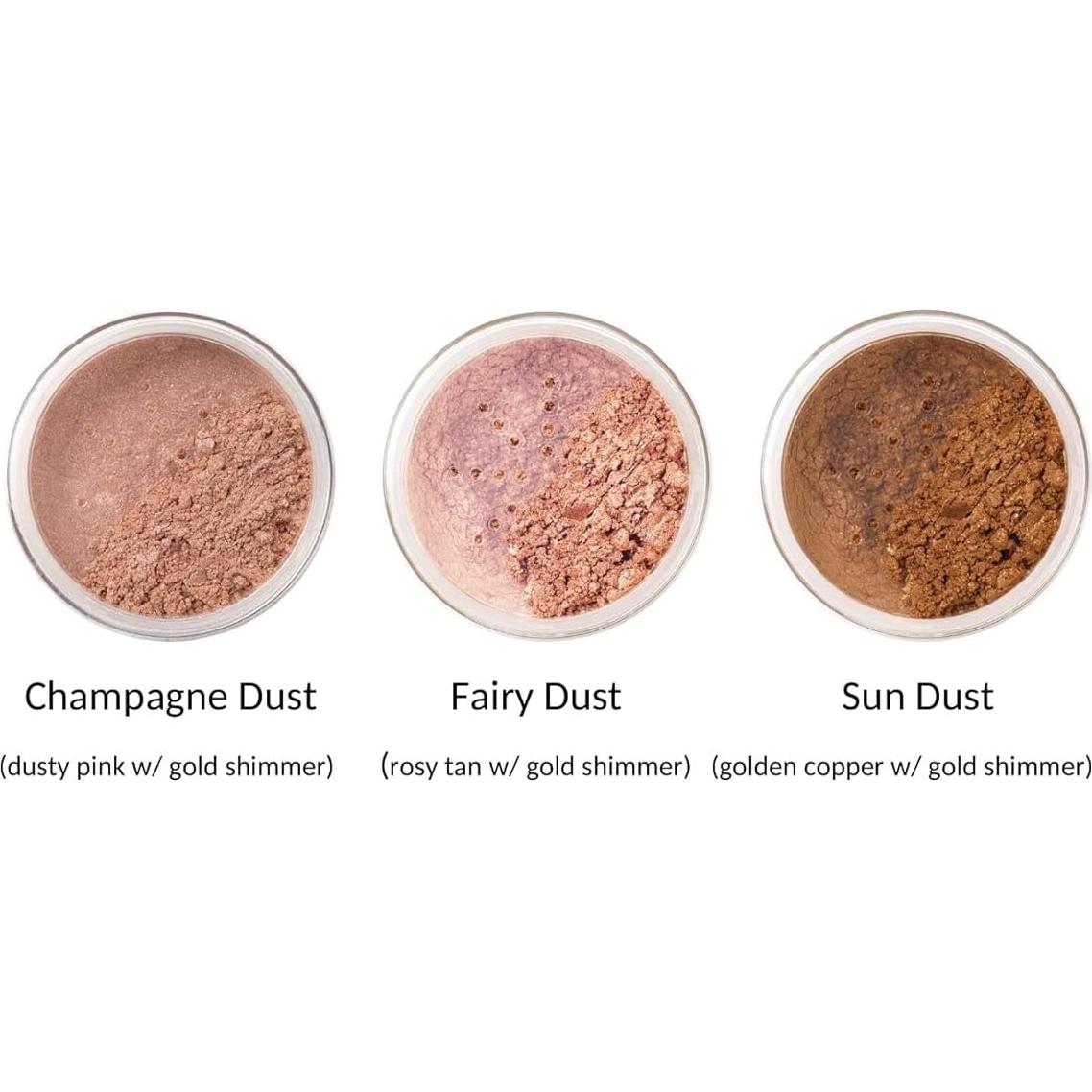 Polvo Mineral Brillante Jolie - Champán 9.92g Hipoalergénico