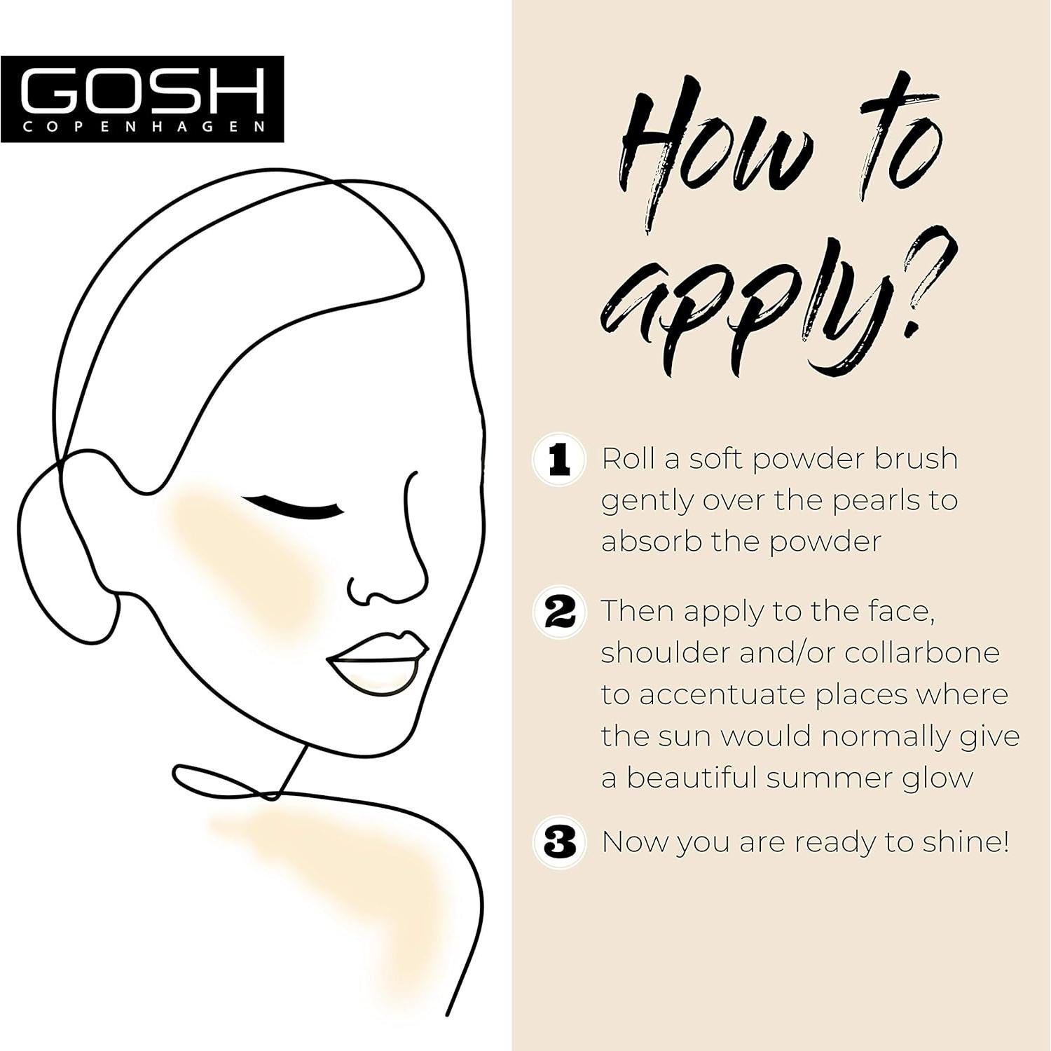 Perlas de Polvo Brillante Gosh Cosmetics 25.5 g